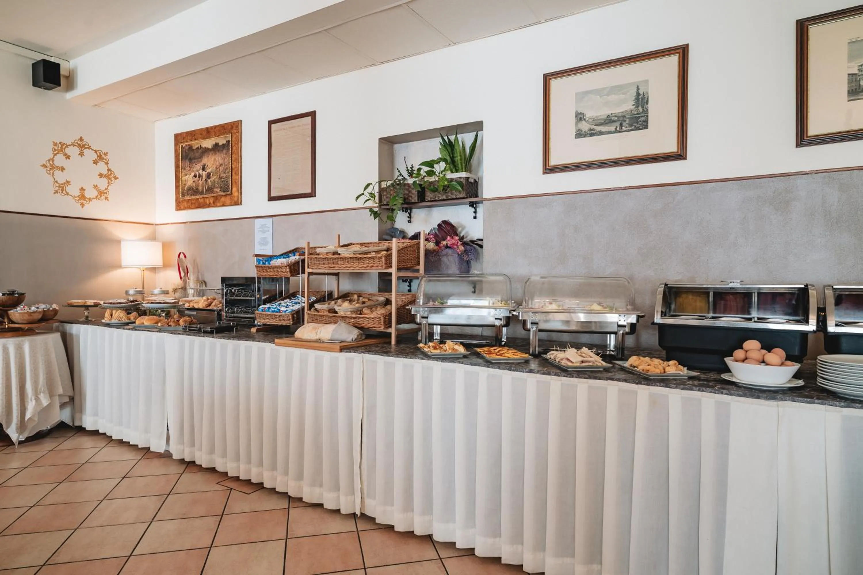 Buffet breakfast in Hotel Carignano