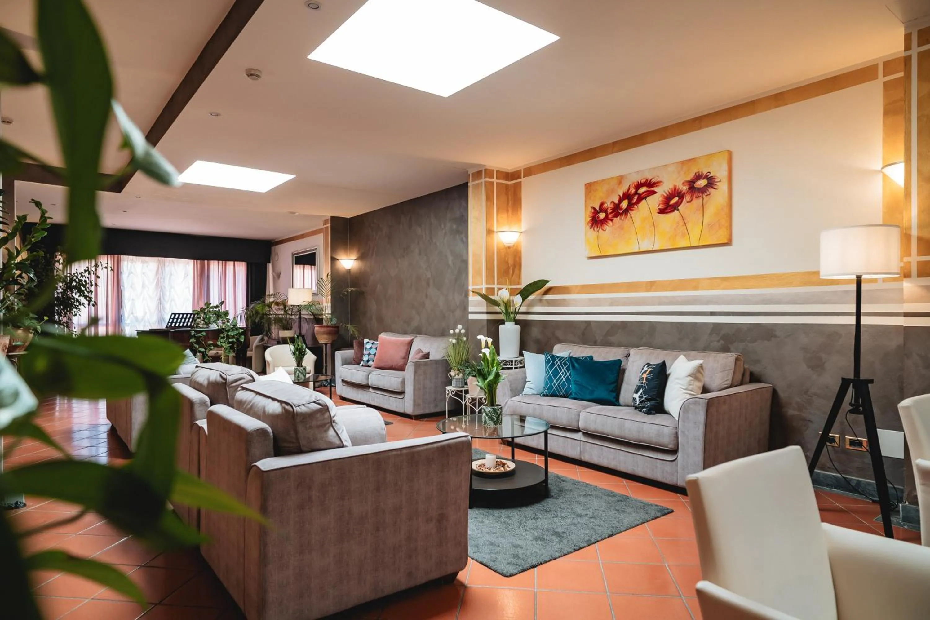 Lobby or reception in Hotel Carignano