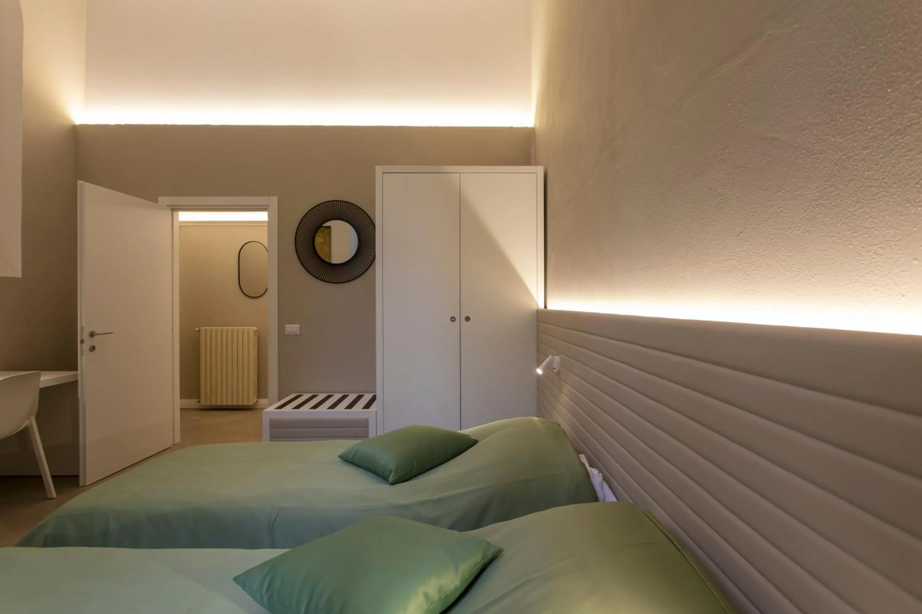 Bed in Palazzo dei Ciompi Suites