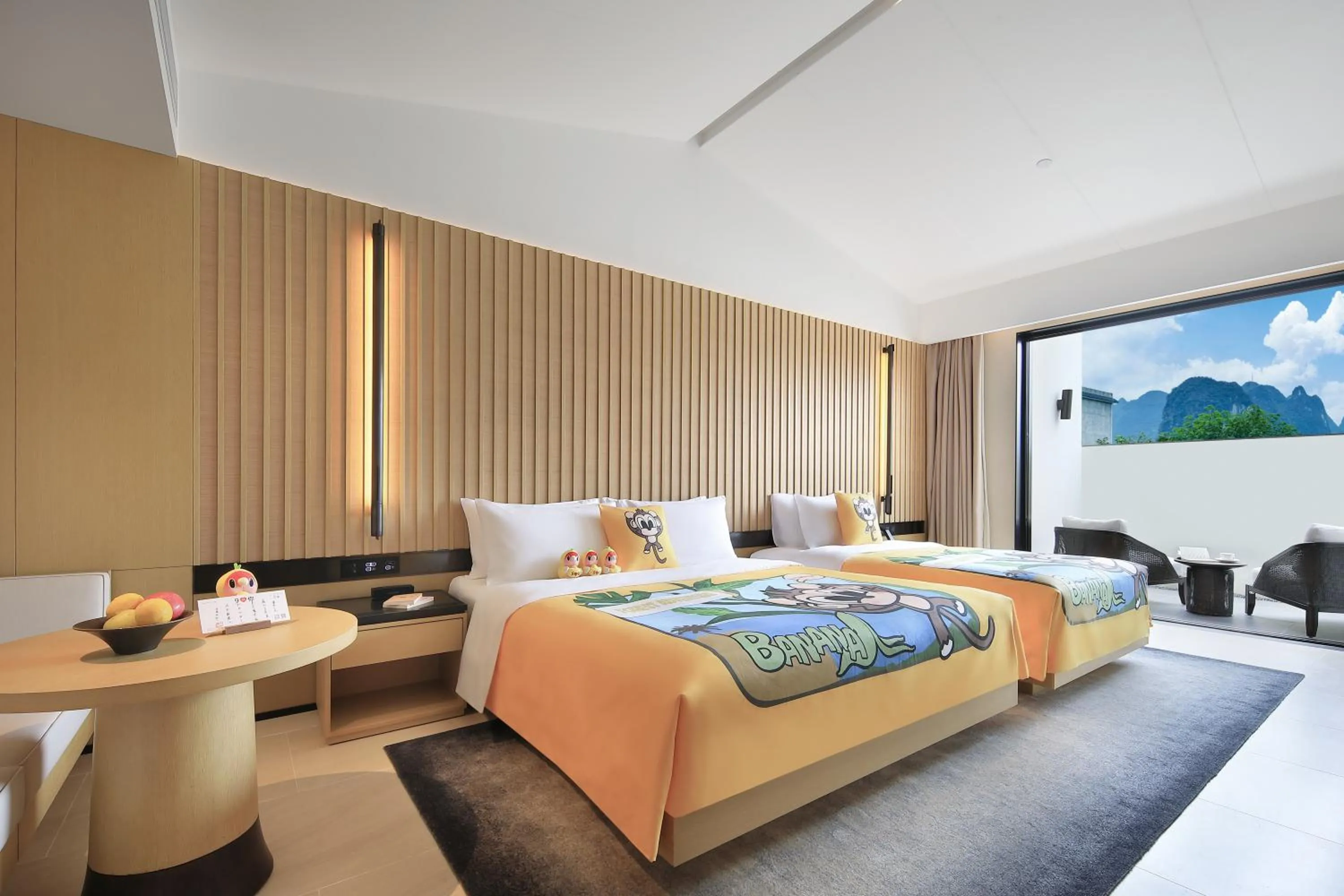 Photo of the whole room, Bed in Guilin Yangshuo Jora Hotel