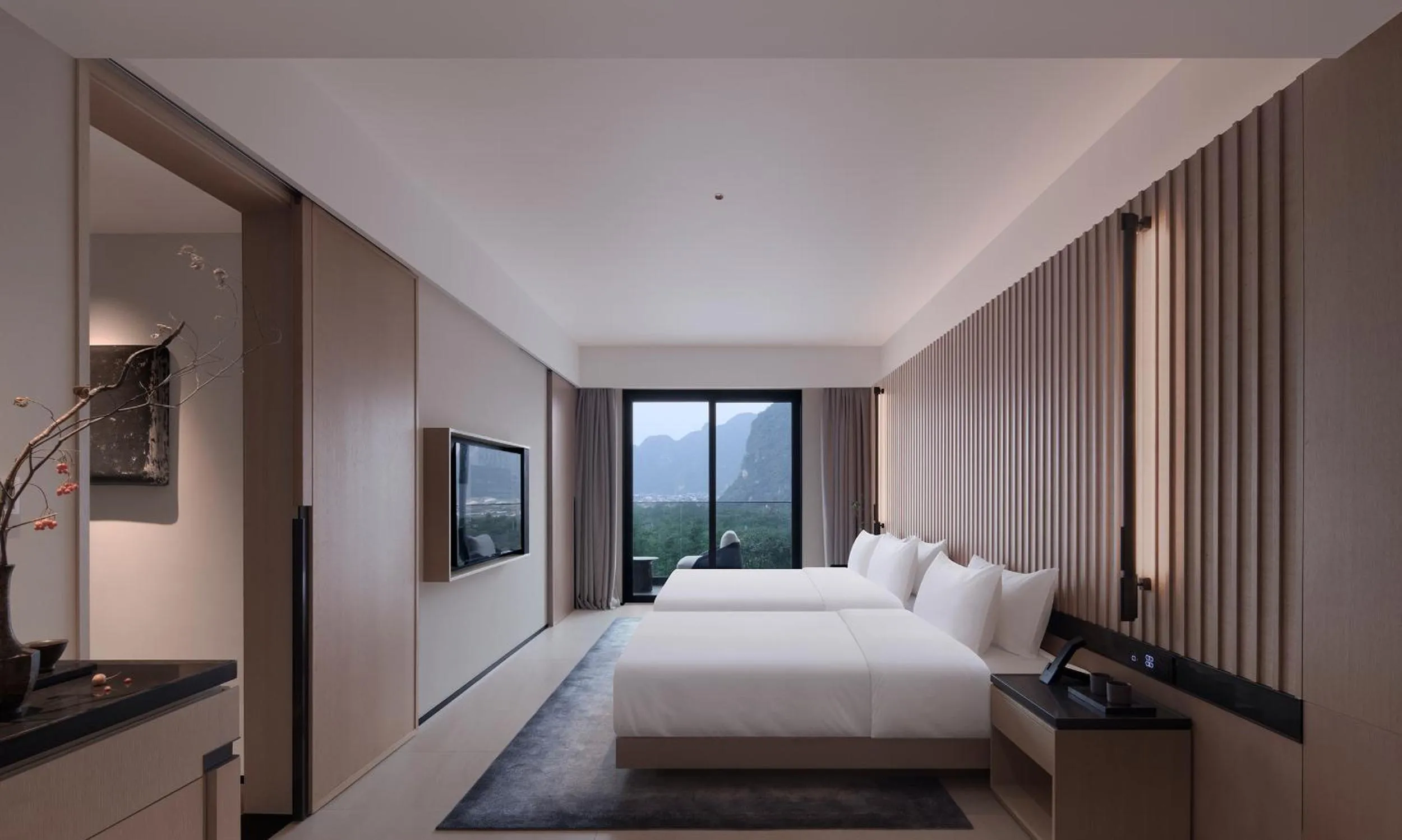 Photo of the whole room, Bed in Guilin Yangshuo Jora Hotel