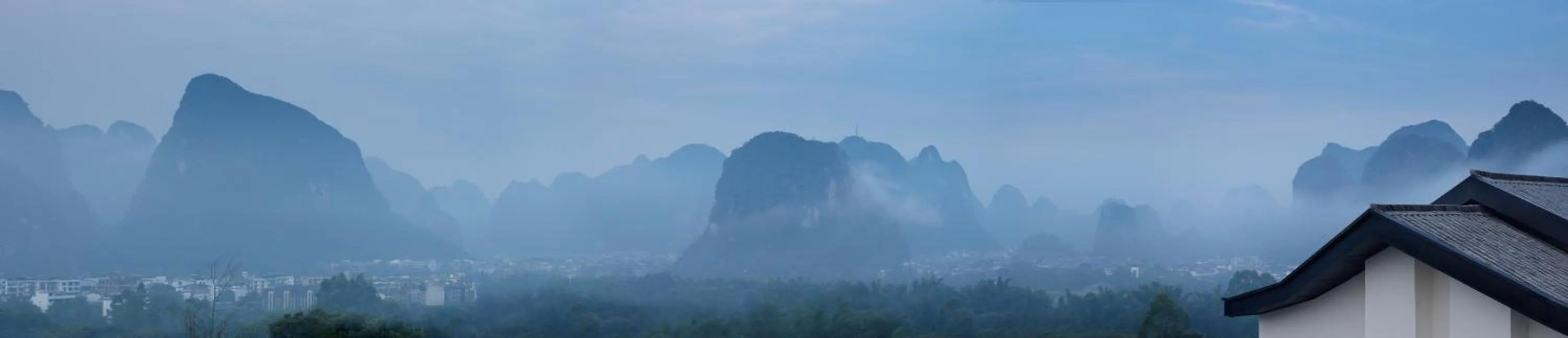 Mountain view in Guilin Yangshuo Jora Hotel