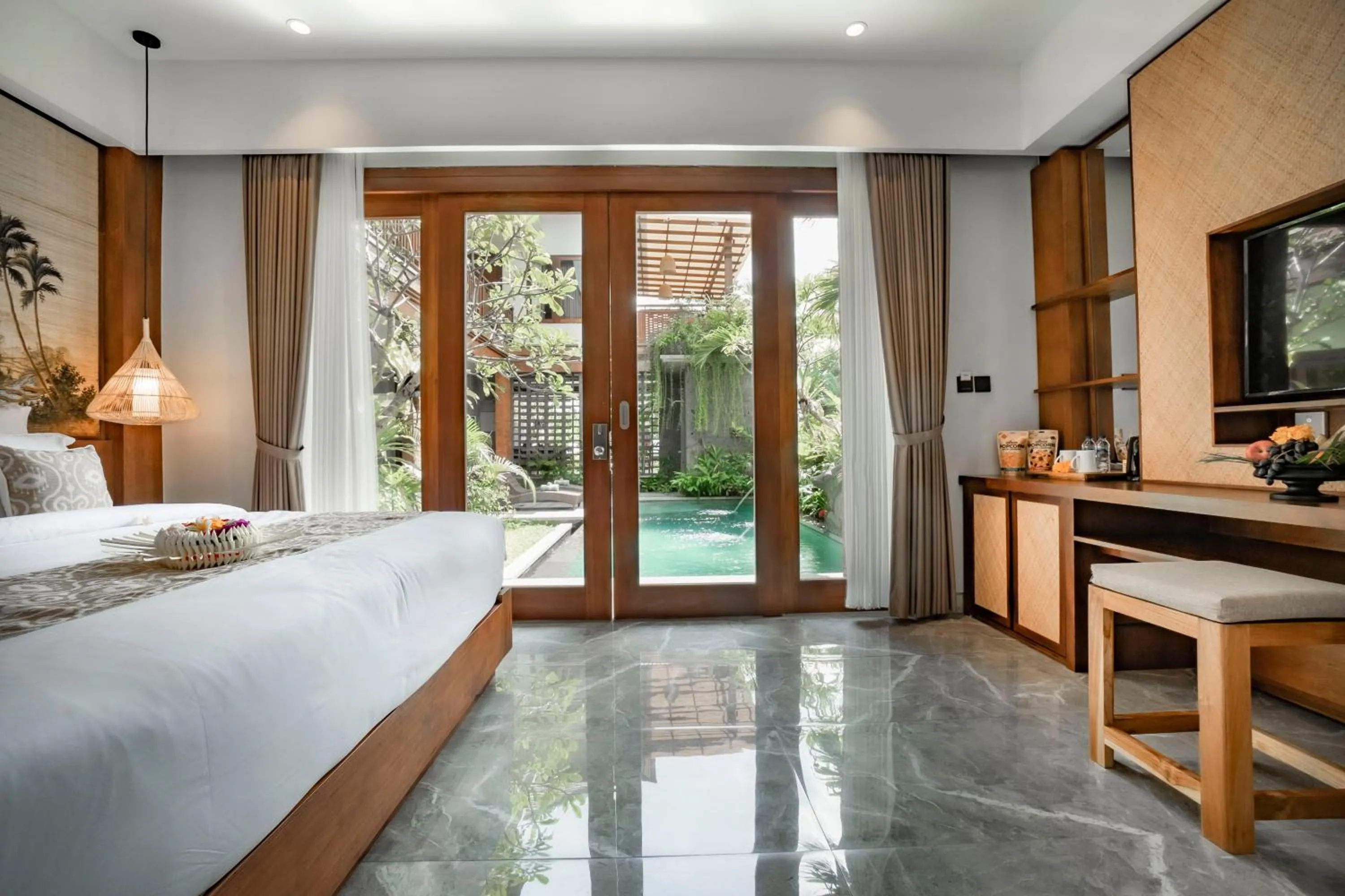 Bedroom in Uma Shanti Villa by Mahaputra