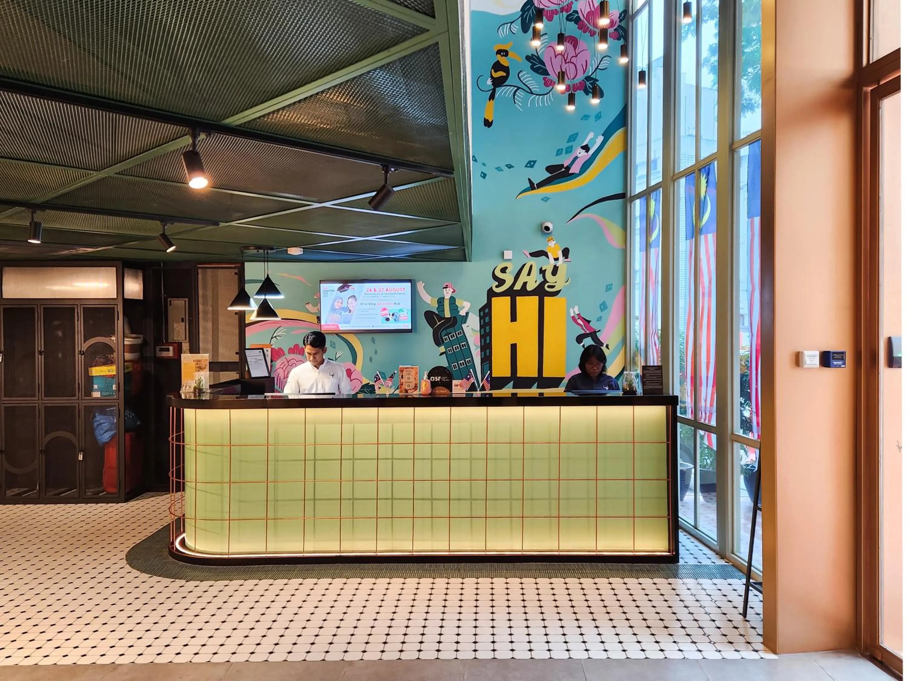 Lobby or reception in lyf Chinatown Kuala Lumpur