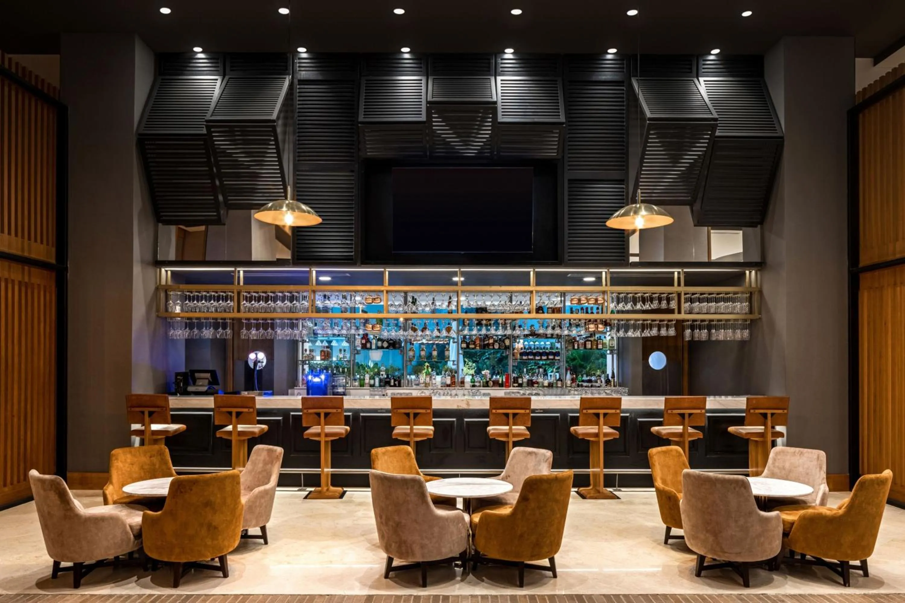 Lounge or bar in Barranquilla Marriott Hotel