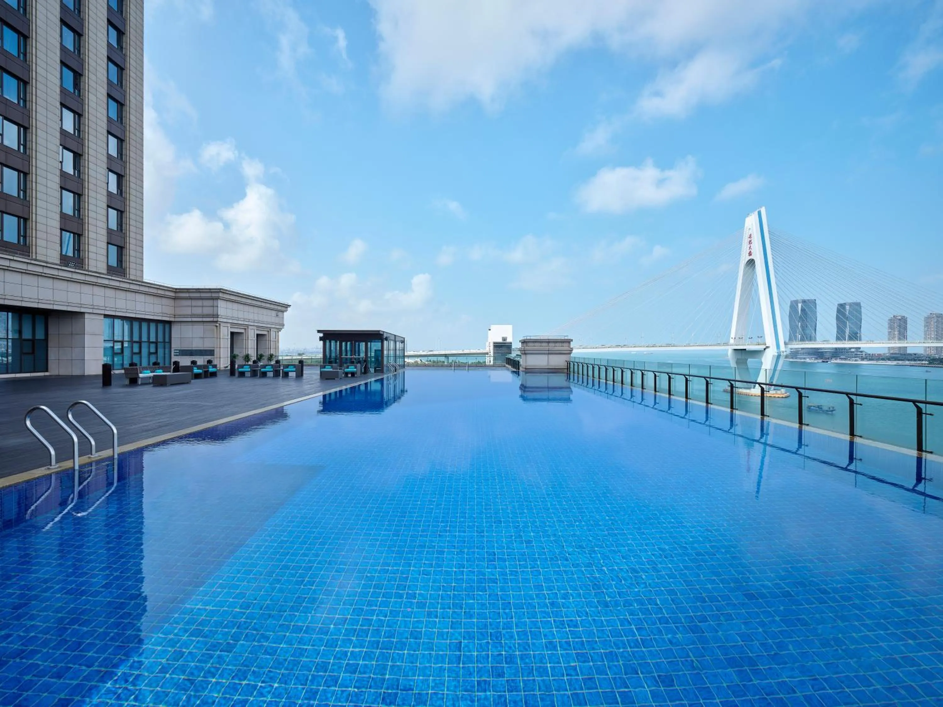 Pool view in The Westin Haikou