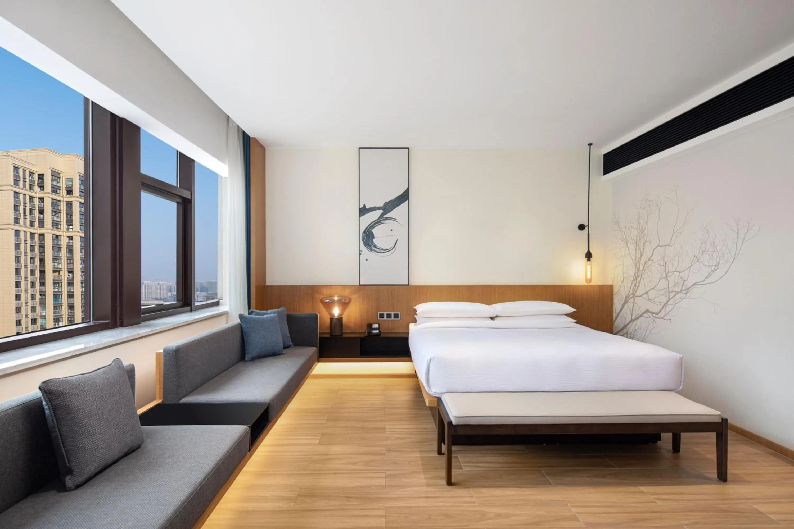 Photo of the whole room, Bed in Fairfield by Marriott Hangzhou Xiaoshan