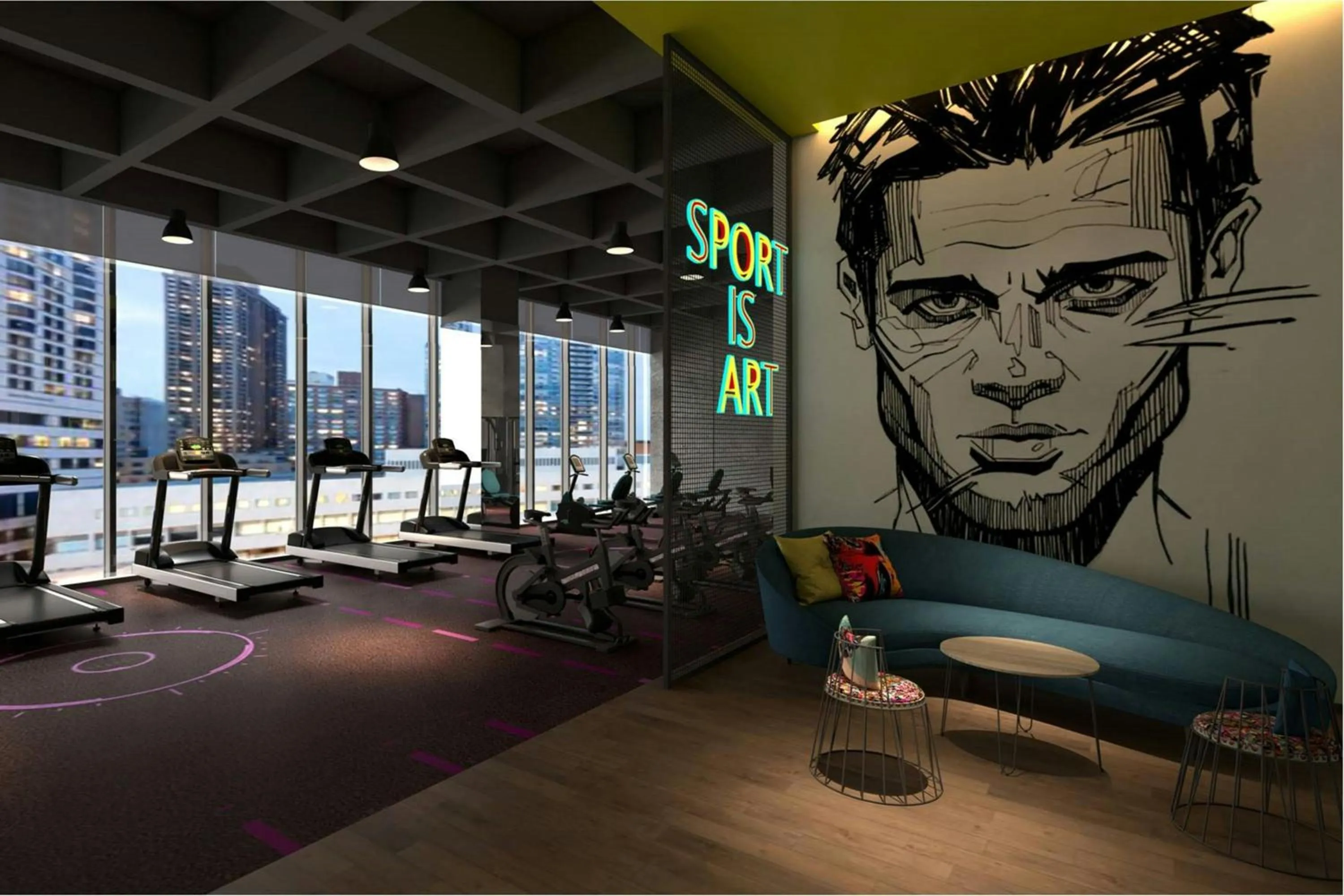 Area and facilities in Aloft Shijiazhuang