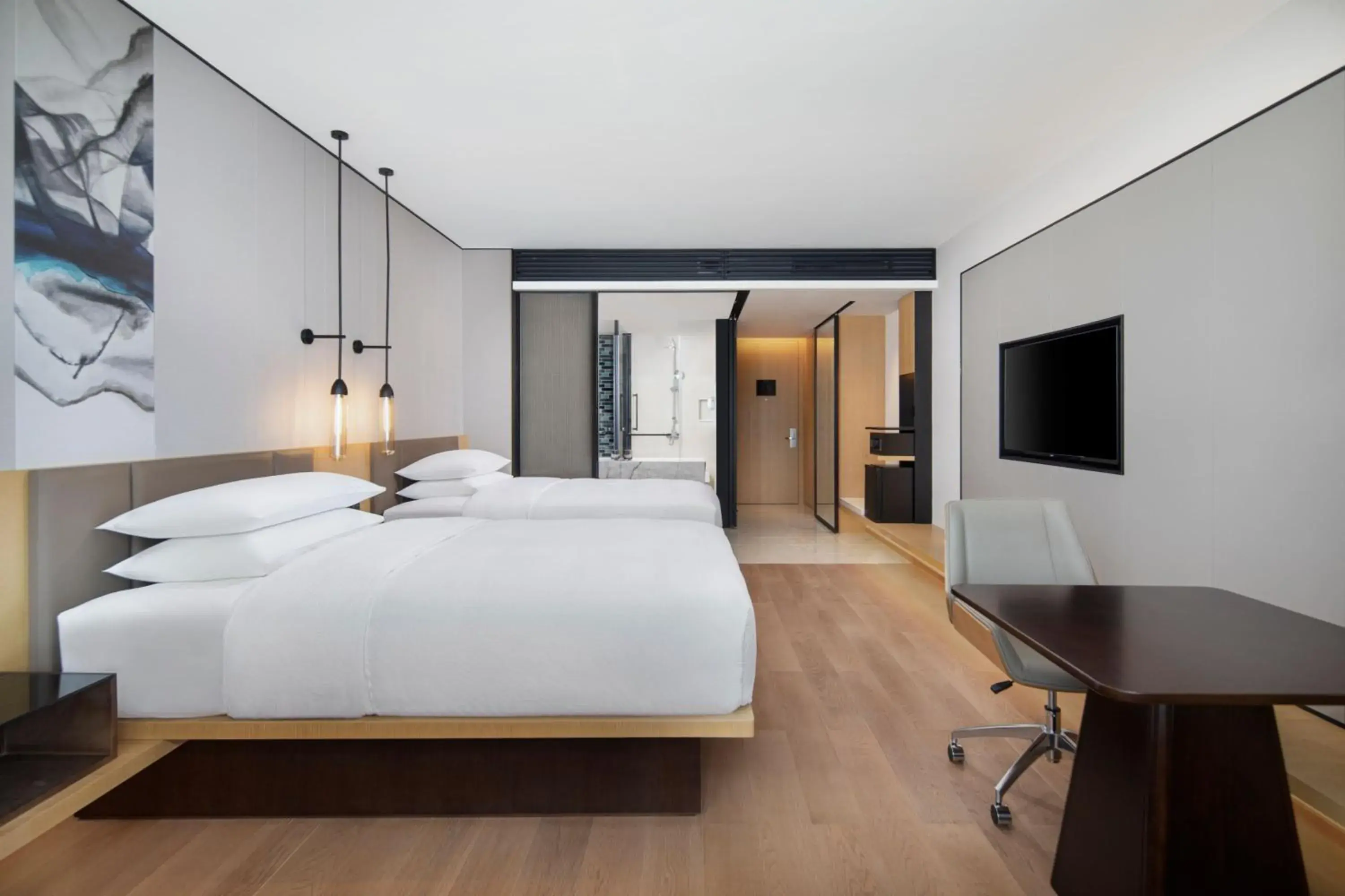 Deluxe Double Room with Two Double Beds, Balcony and City View in Fairfield by Marriott Shenshan Special Cooperation Zone Deluxe Double Room with Two Double Beds, Balcony and City View in Fairfield by Marriott Shenshan Special Cooperation Zone