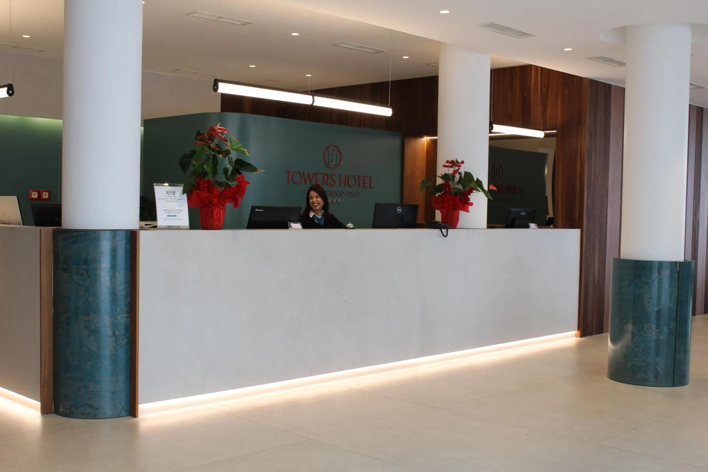 Lobby or reception in Towers Hotel Stabiae Sorrento Coast