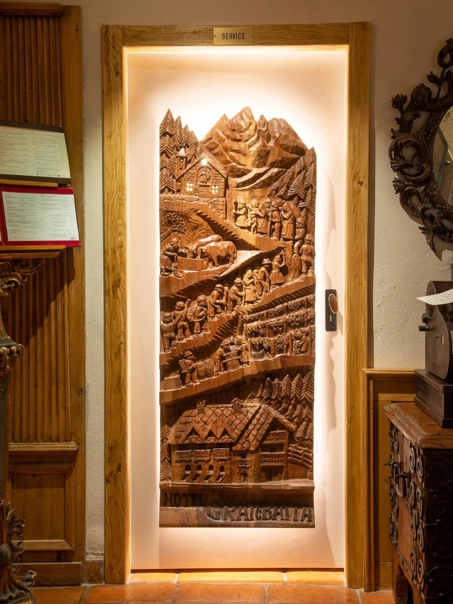 Decorative detail in Gran Baita Hotel & Wellness