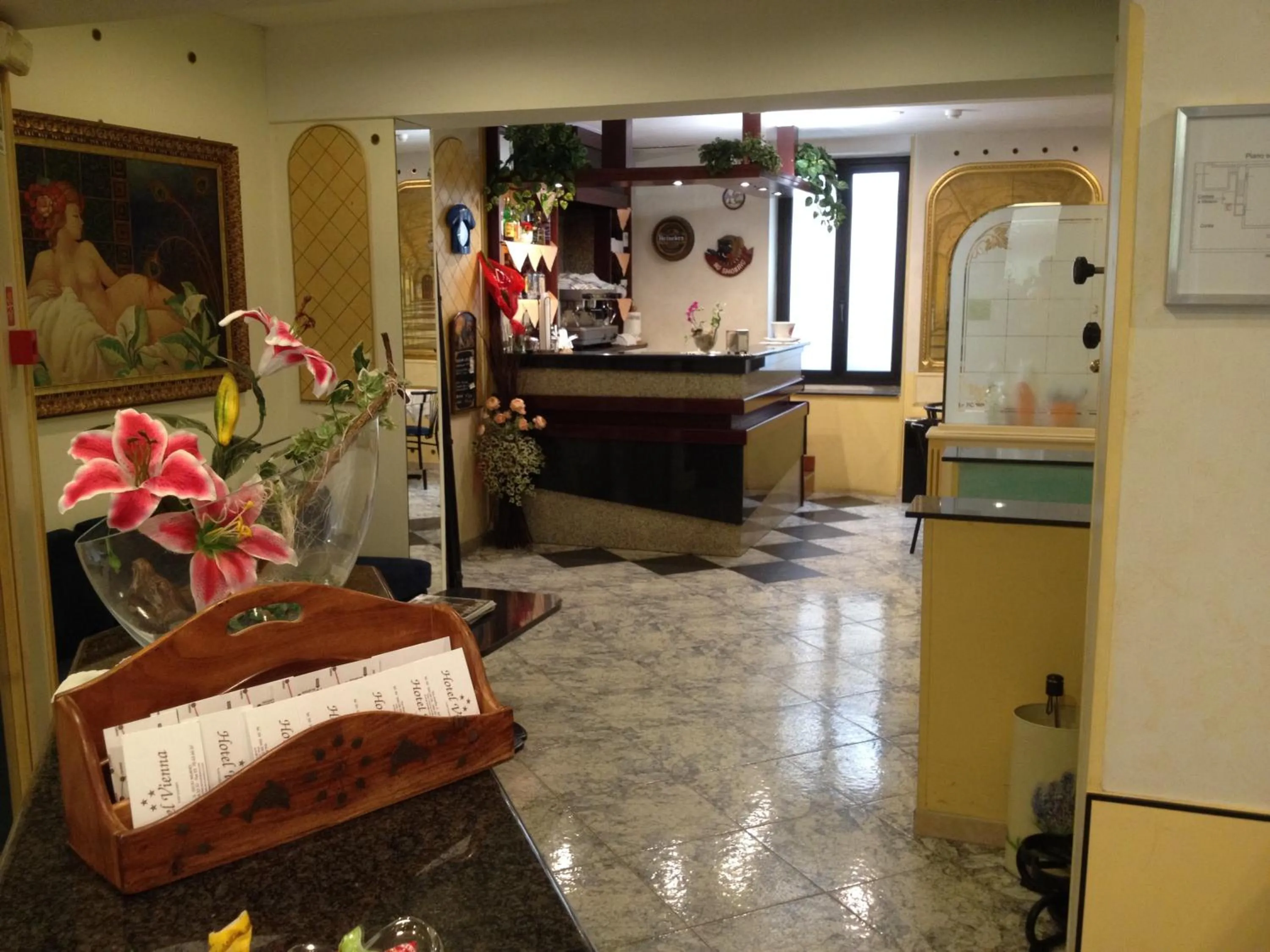 Lobby or reception in Hotel Vienna