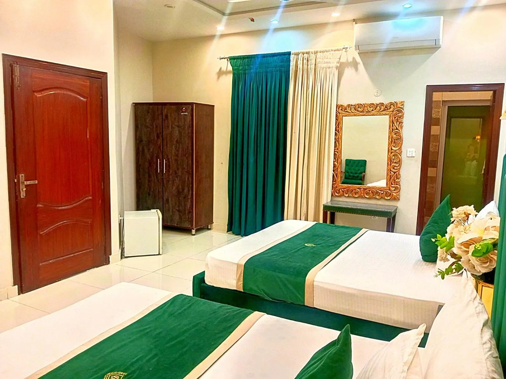 Bed in Golden One Hotel