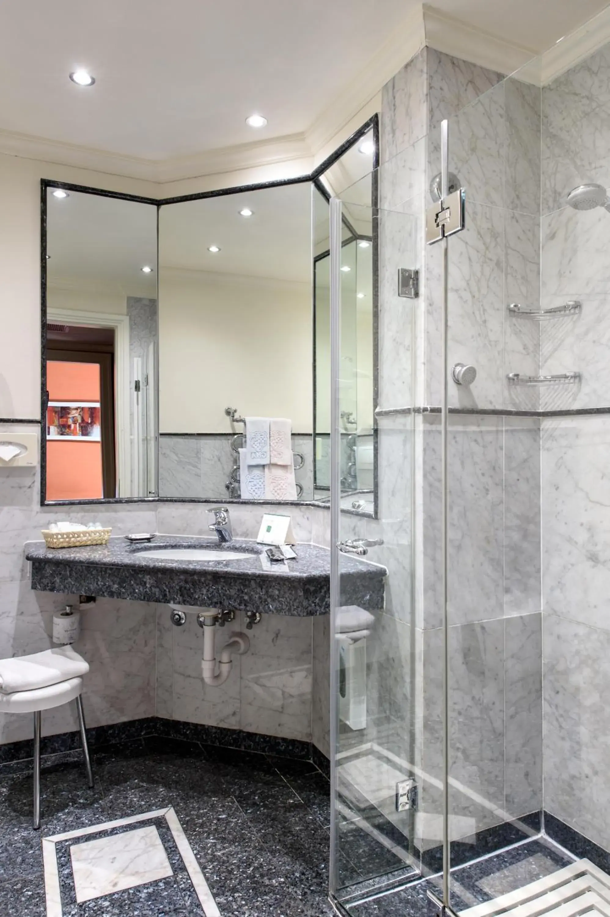 Bathroom in Grand Hotel Adriatico Bathroom in Grand Hotel Adriatico