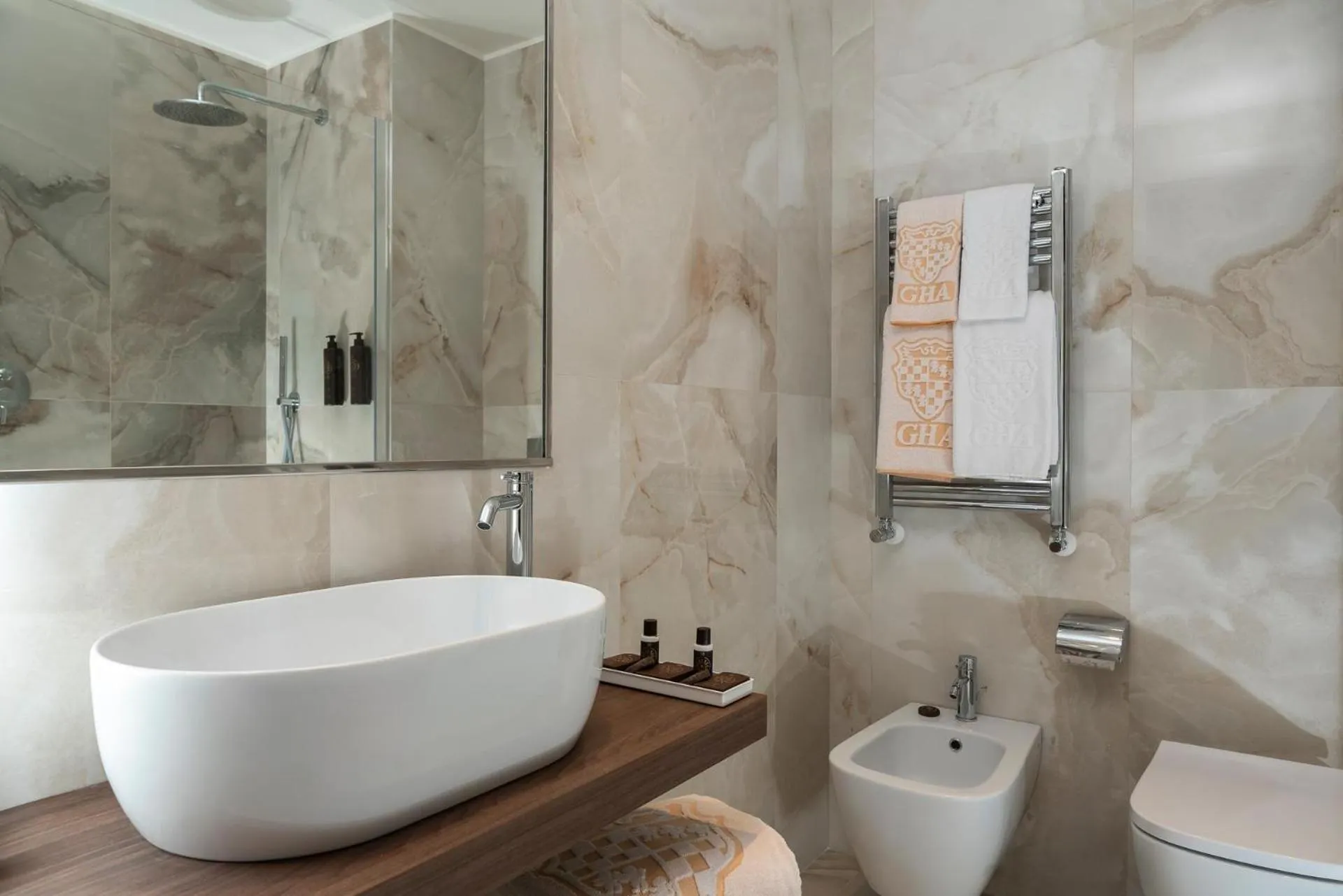 Bathroom in Grand Hotel Adriatico