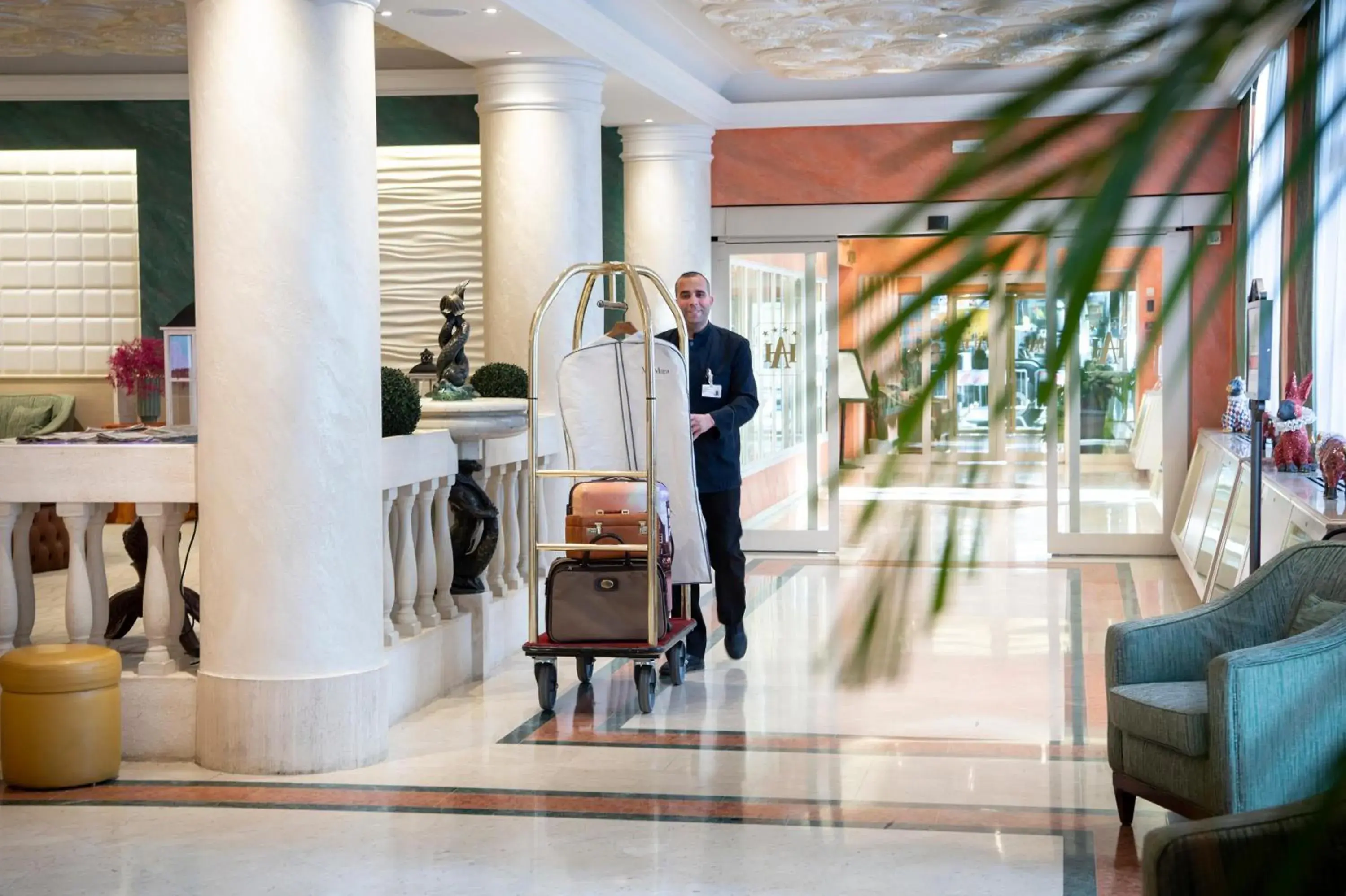 Lobby or reception in Grand Hotel Adriatico Lobby or reception in Grand Hotel Adriatico