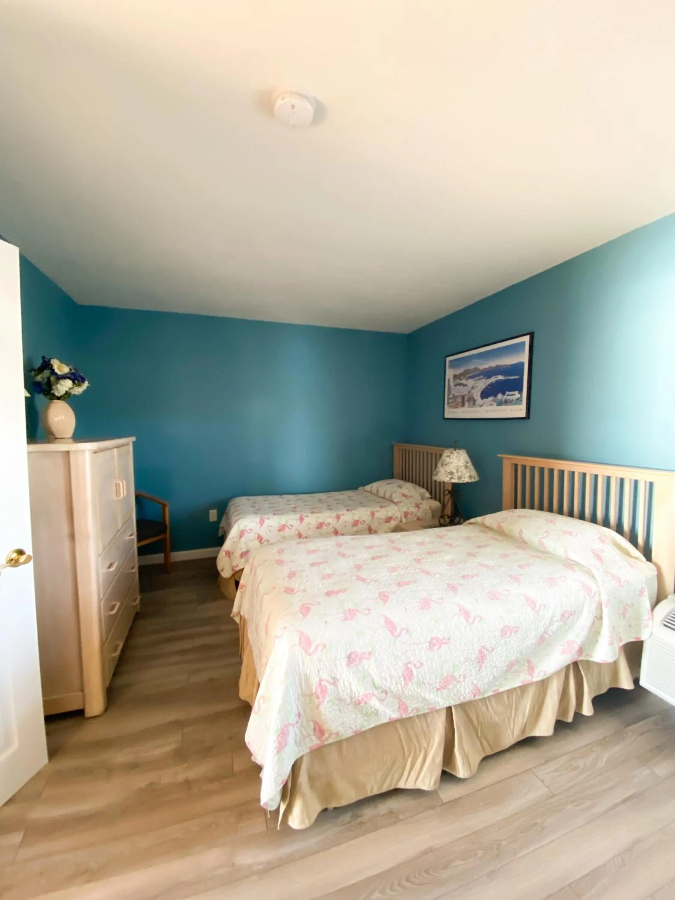 Bed in Seashell Motel