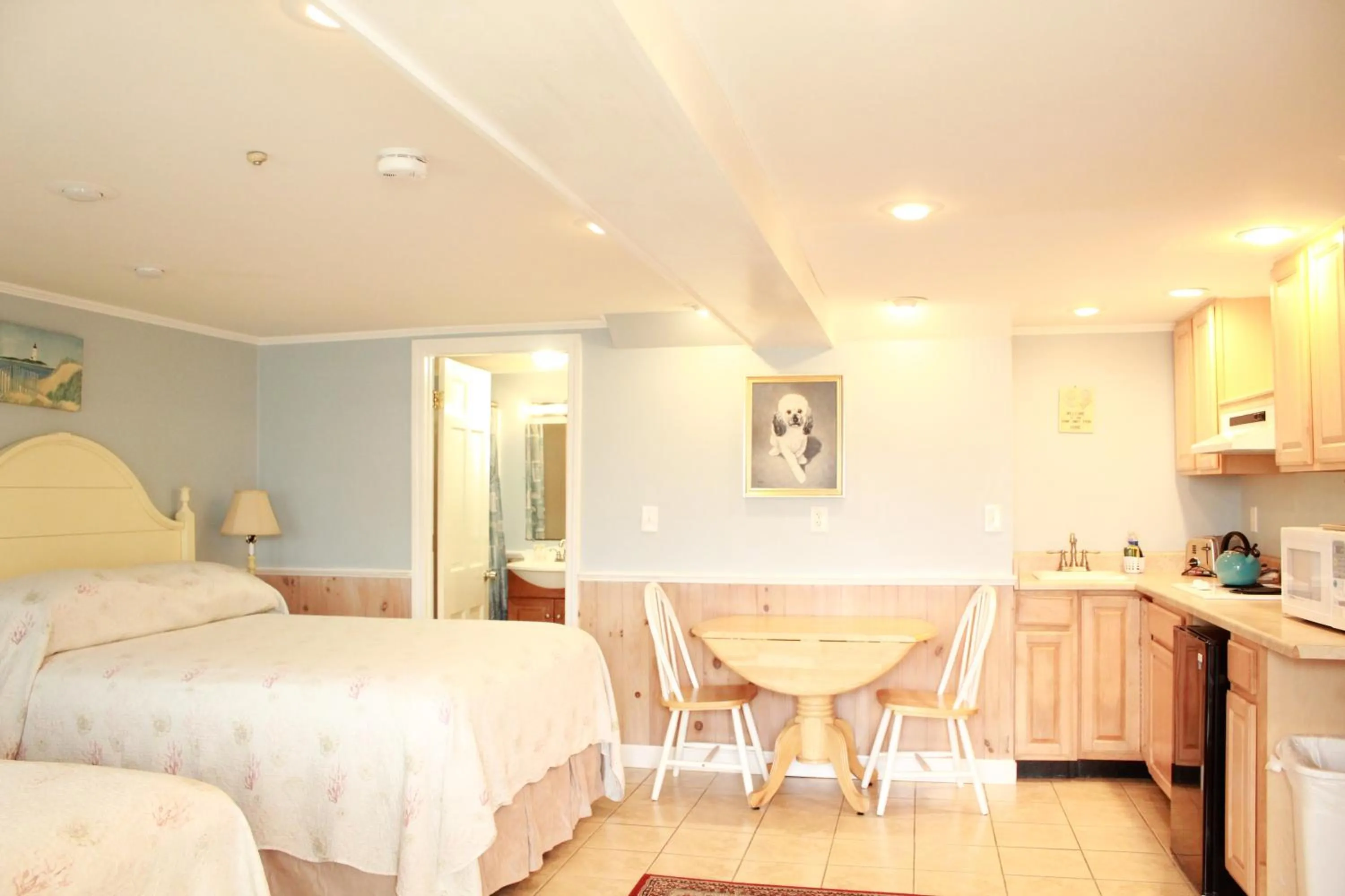 Bed in Seashell Motel