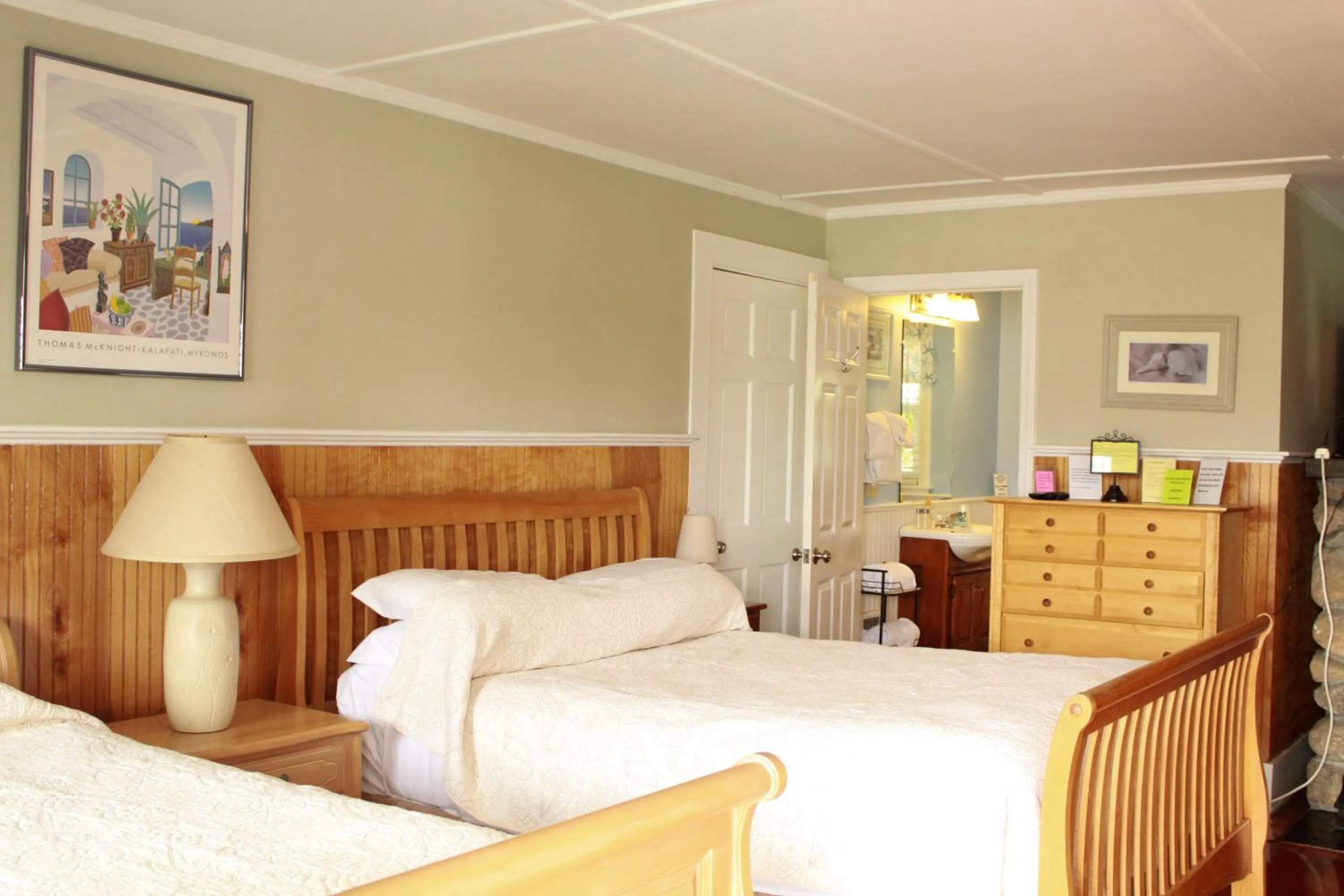 Bed in Seashell Motel