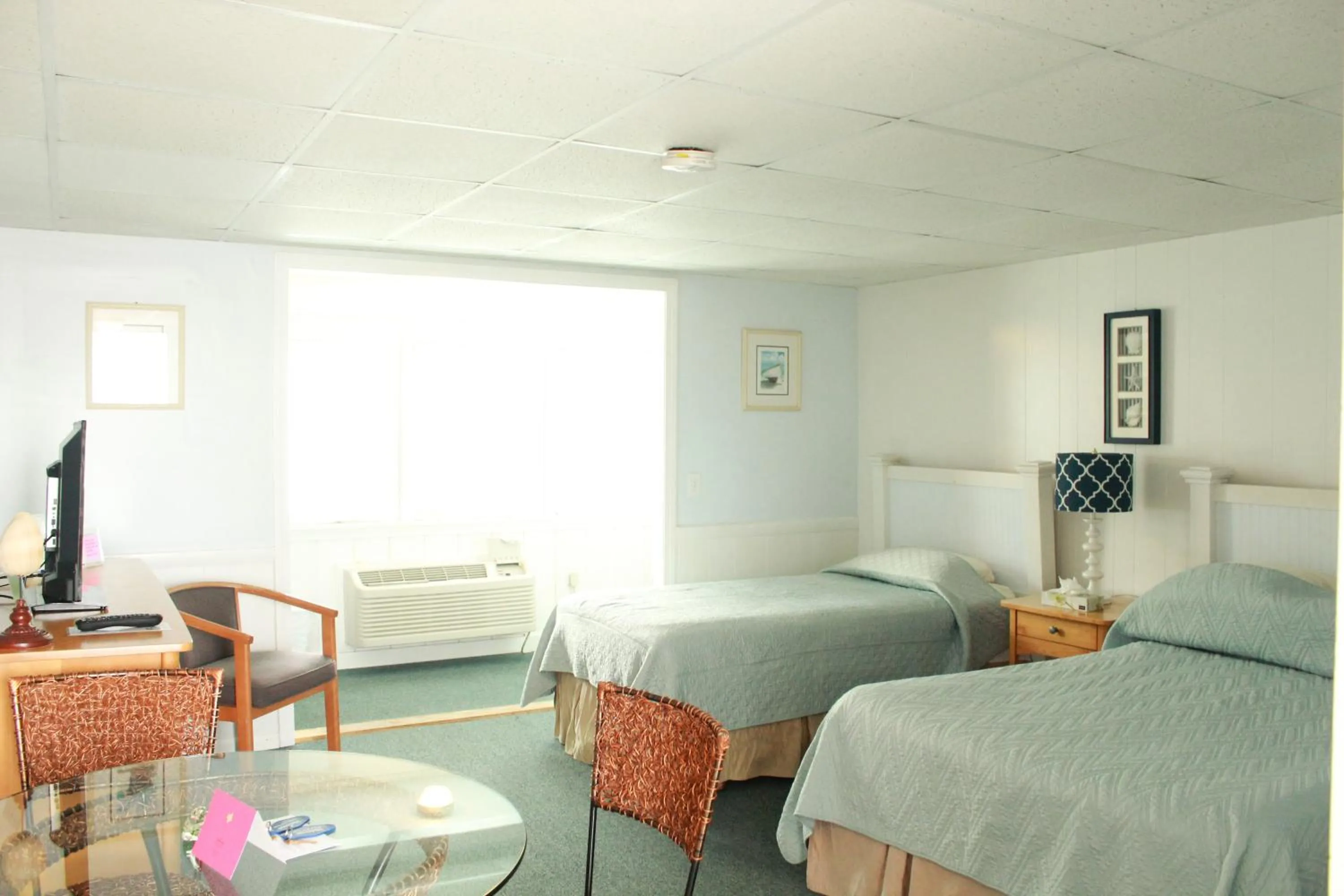 Bed in Seashell Motel