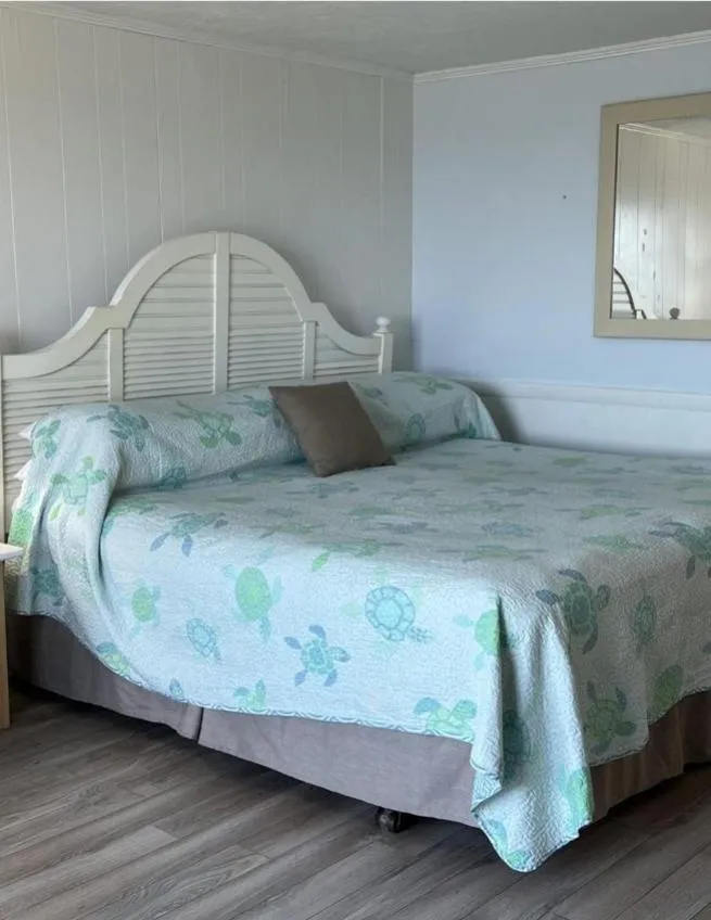 Bed in Seashell Motel