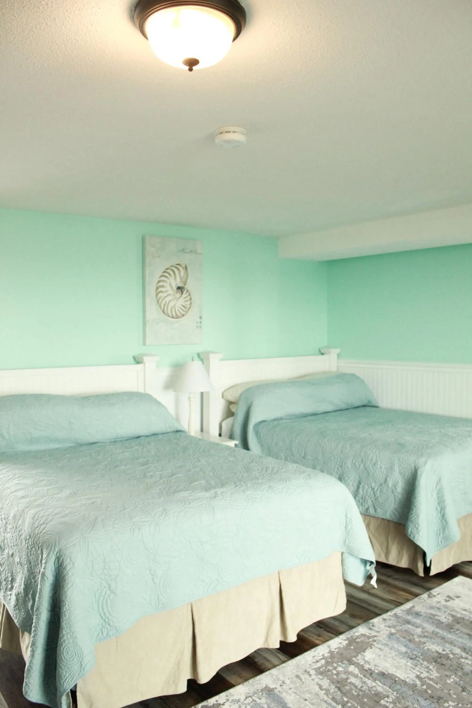 Bed in Seashell Motel