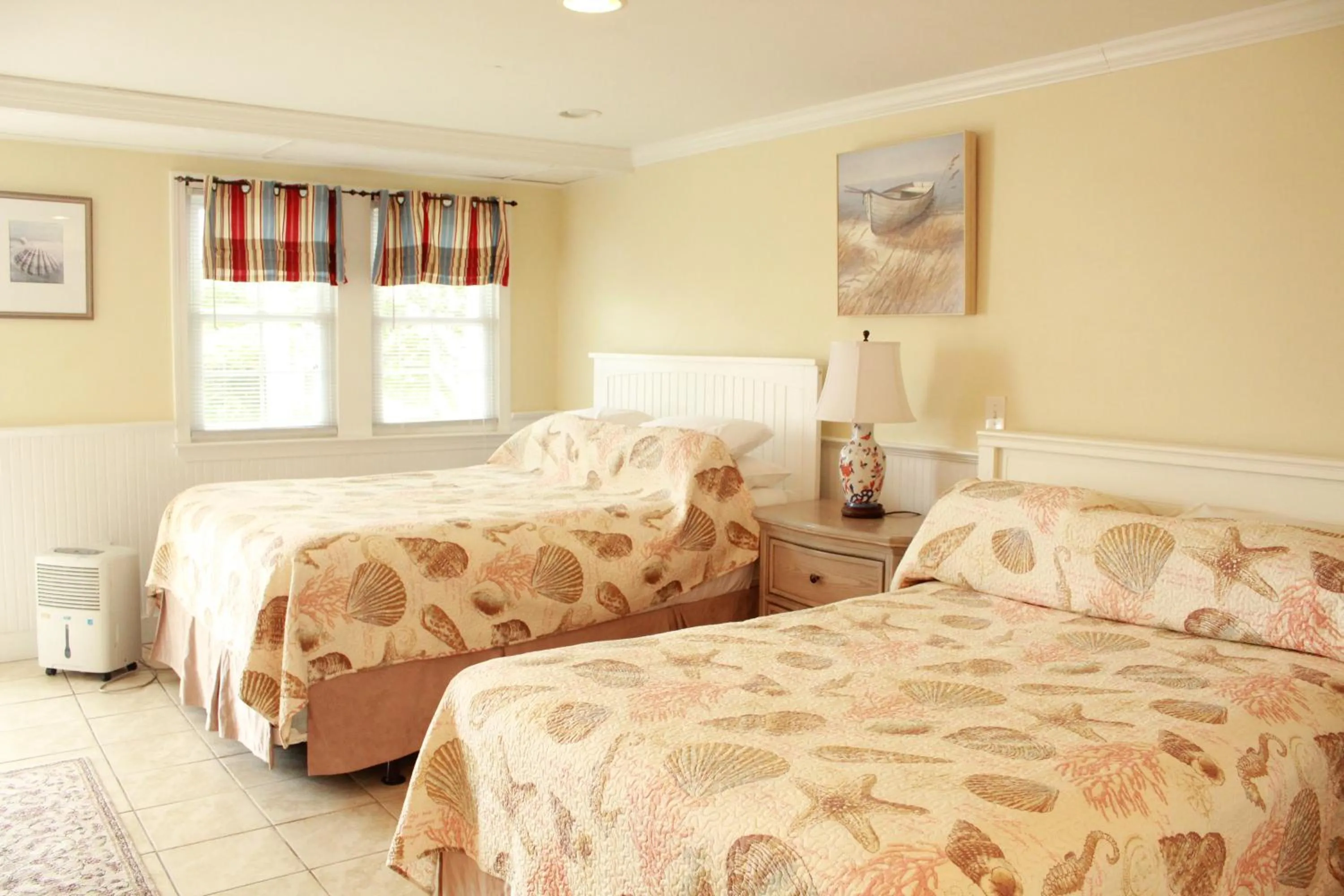 Bed in Seashell Motel