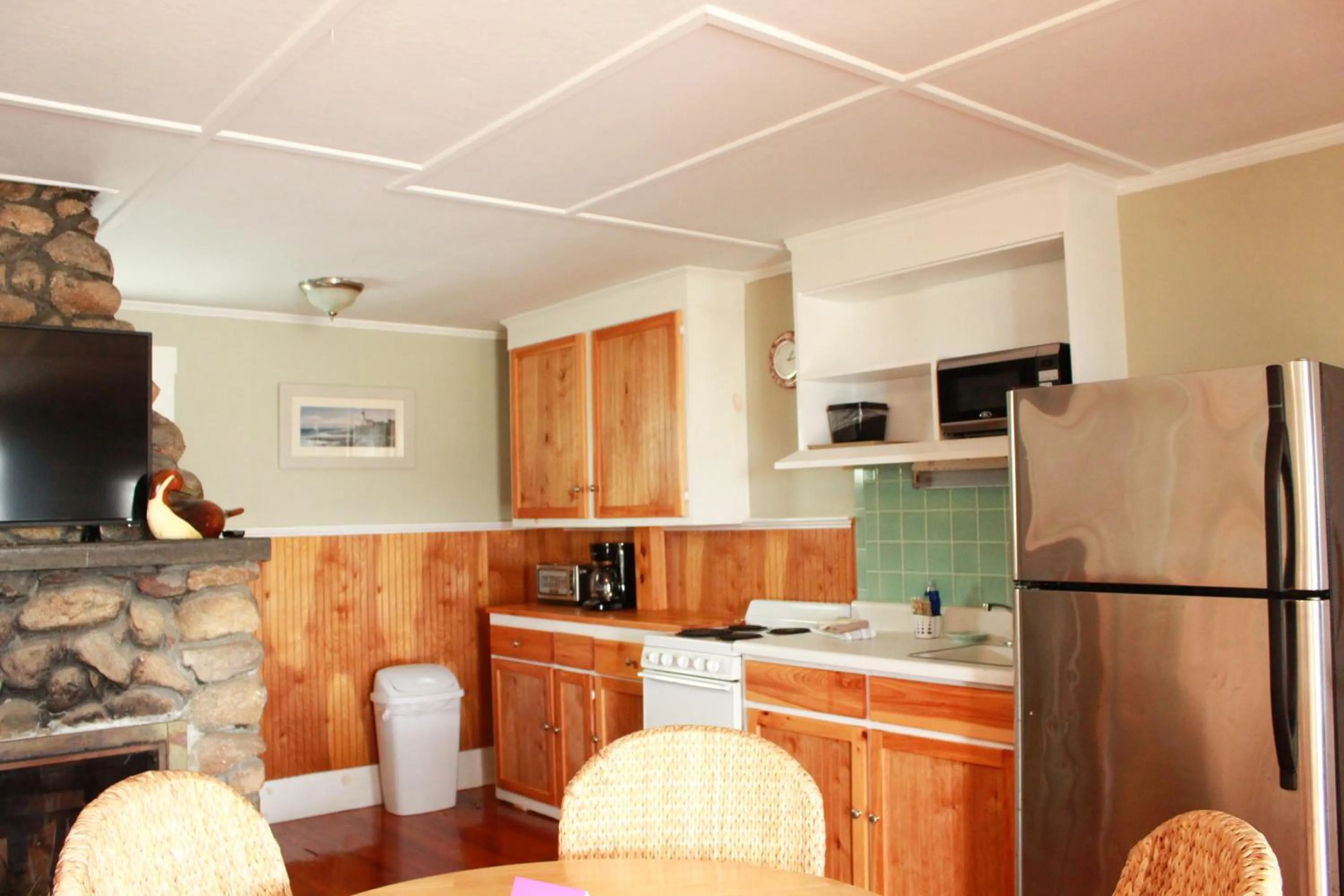 kitchen in Seashell Motel