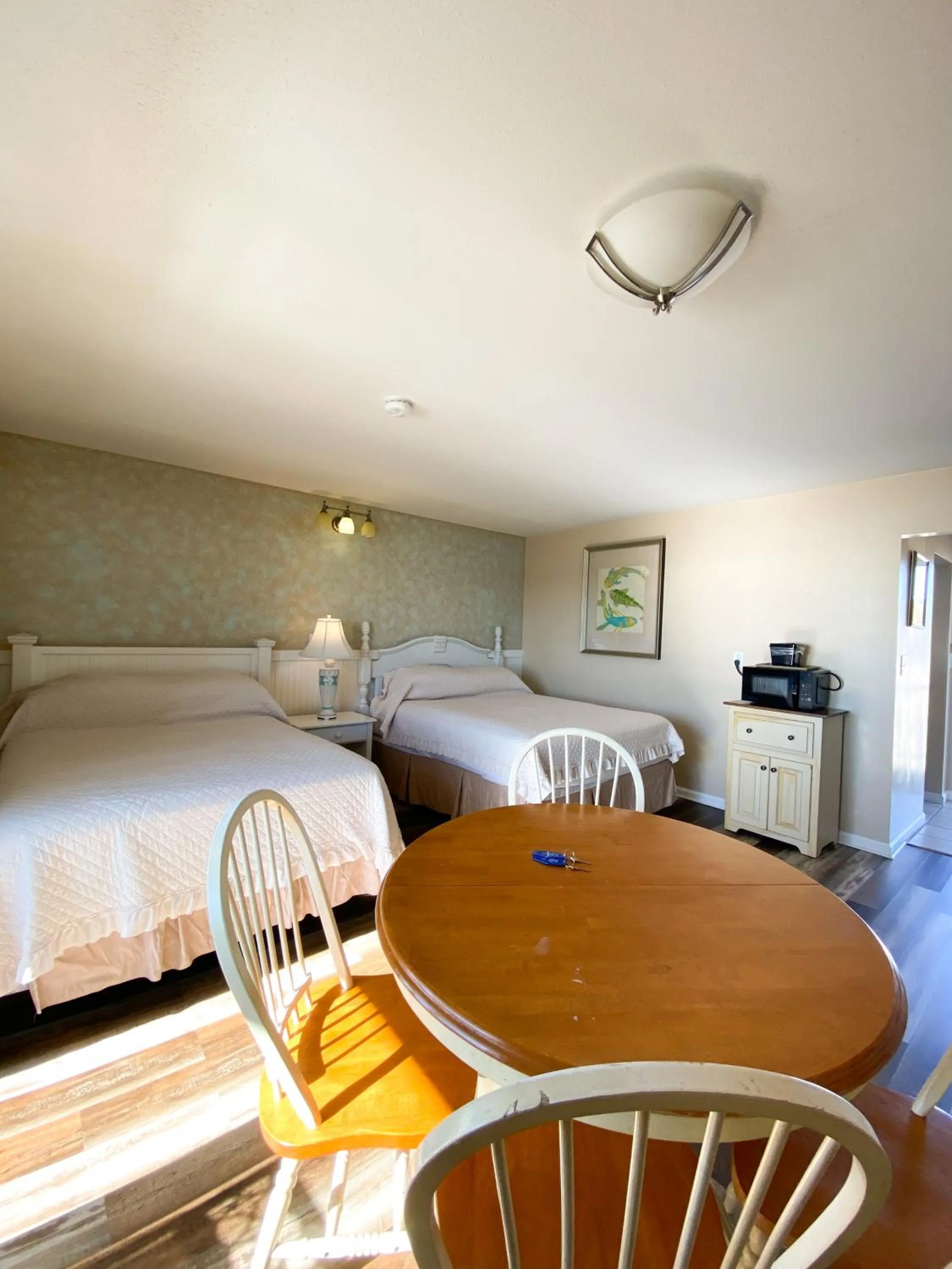 Bed in Seashell Motel
