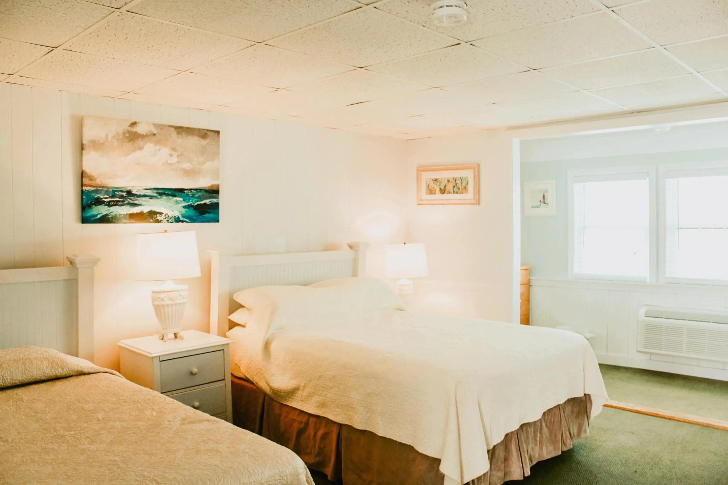 Bed in Seashell Motel