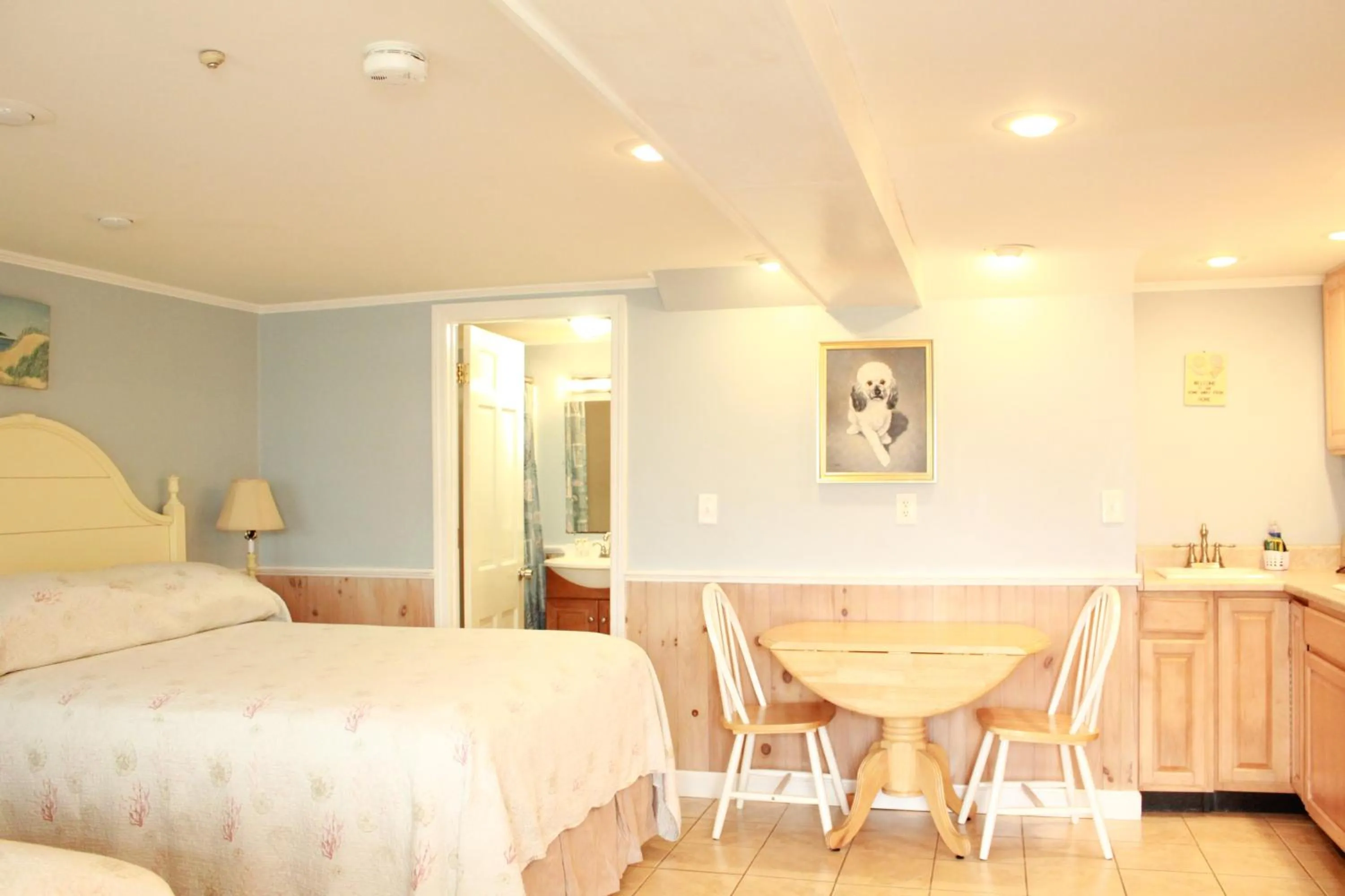 Bed in Seashell Motel