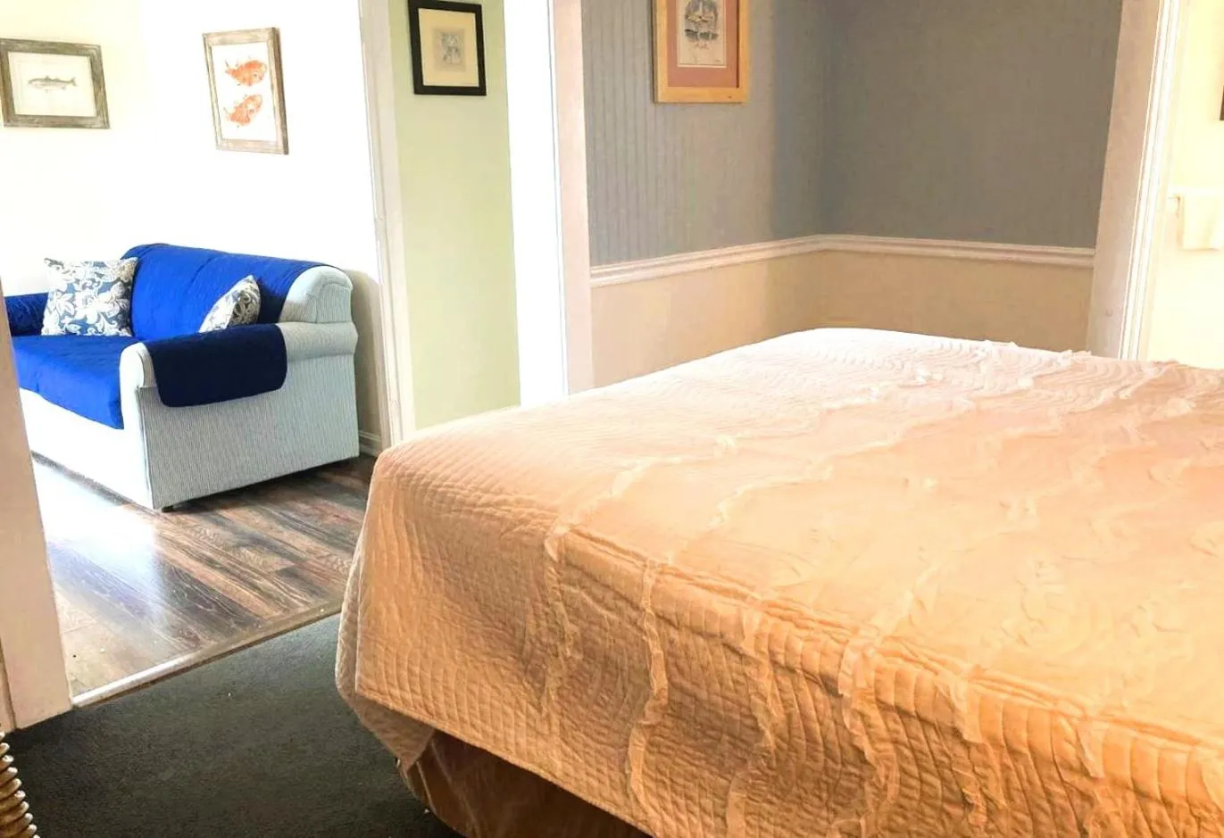 Bed in Seashell Motel