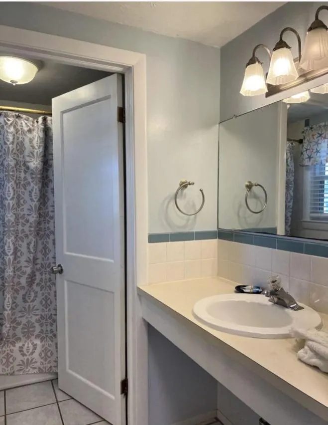 Bathroom in Seashell Motel
