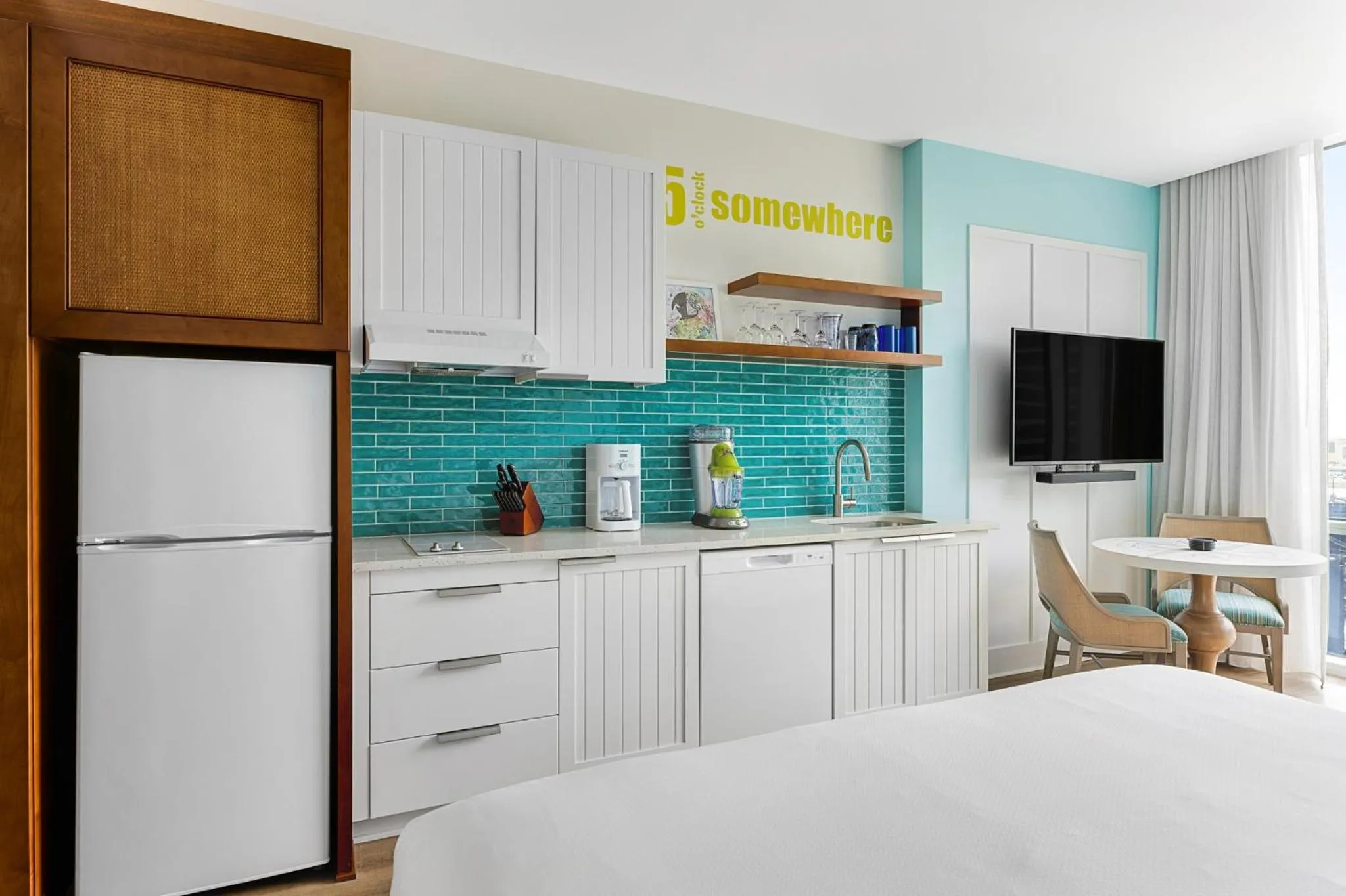 Communal kitchen in Margaritaville Vacation Club - Atlanta