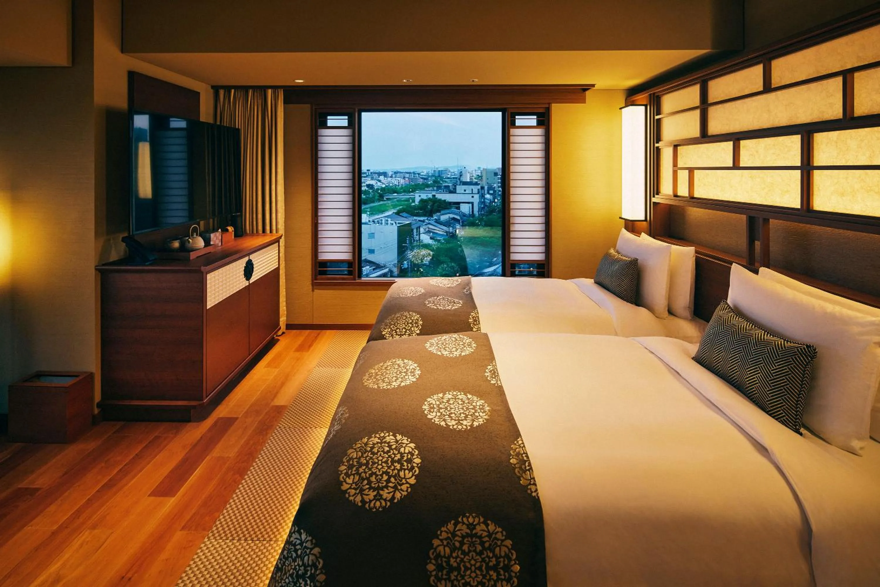 Bed in Sora Niwa Terrace Kyoto Bettei