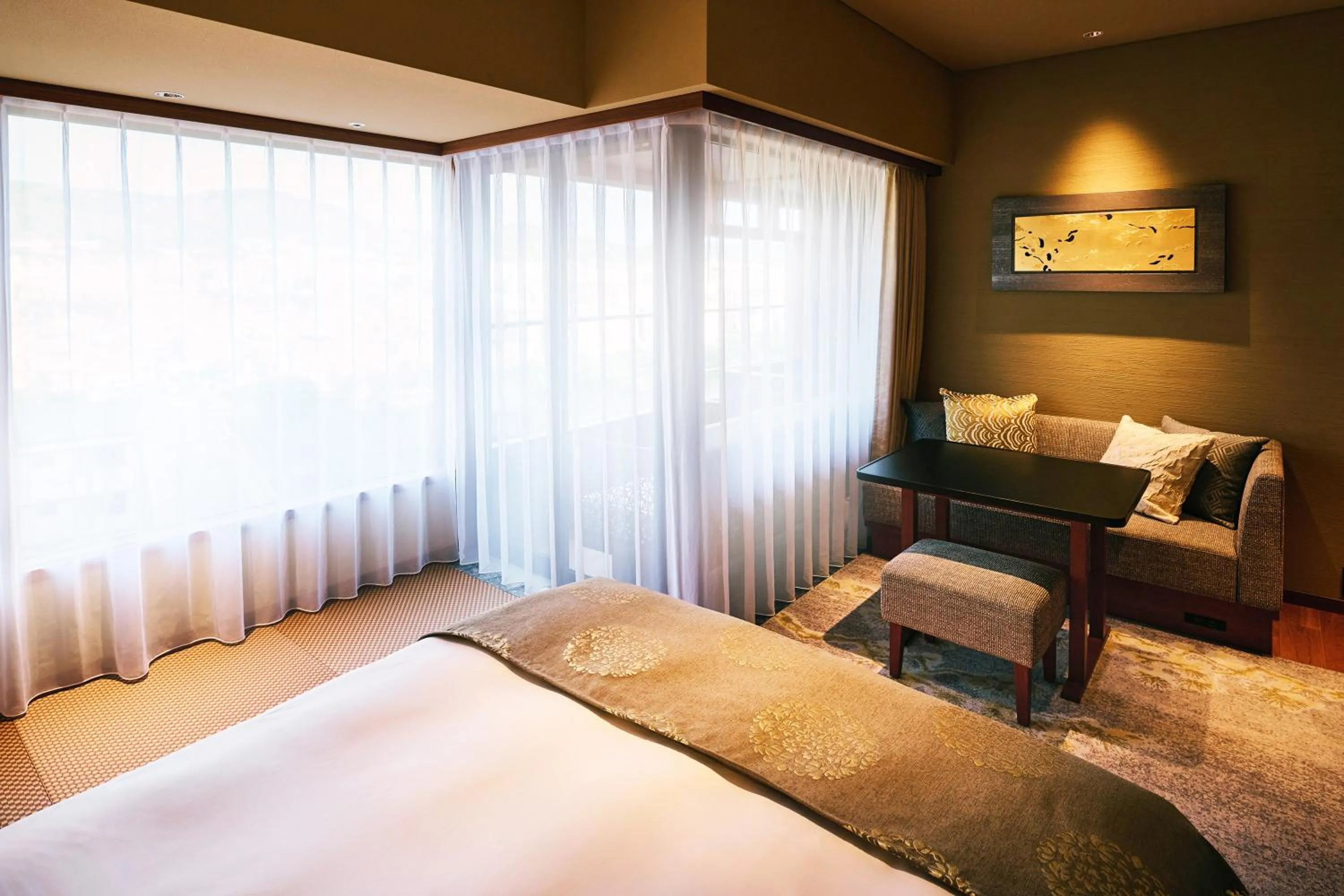 Photo of the whole room, Bed in Sora Niwa Terrace Kyoto Bettei