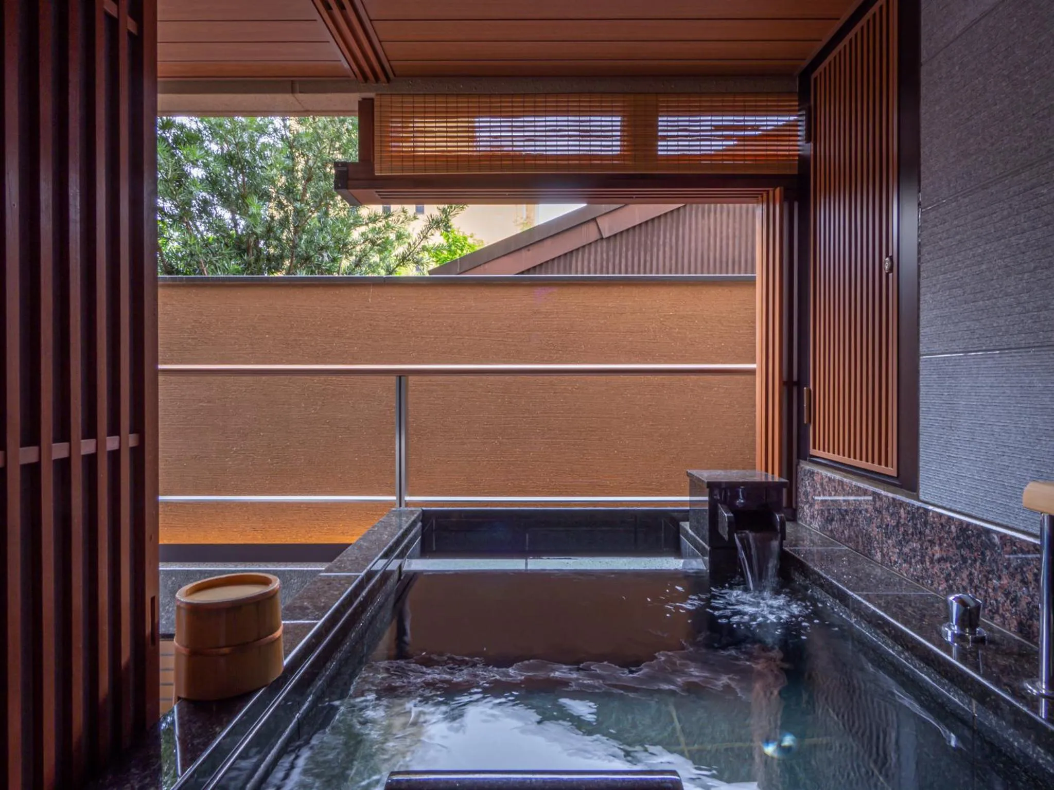 Hot Spring Bath in Sora Niwa Terrace Kyoto Bettei