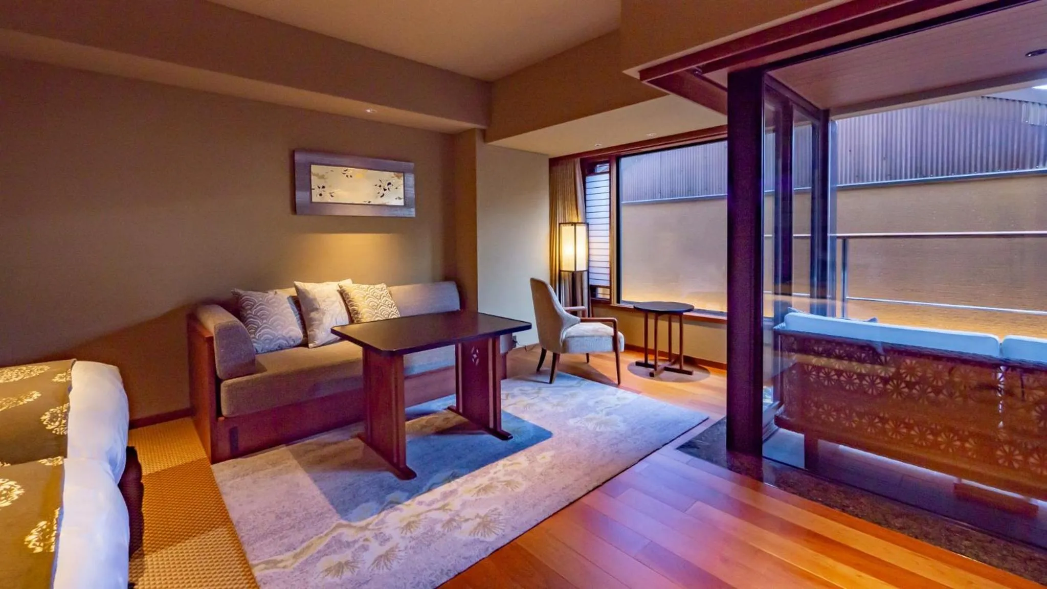 Dining area in Sora Niwa Terrace Kyoto Bettei