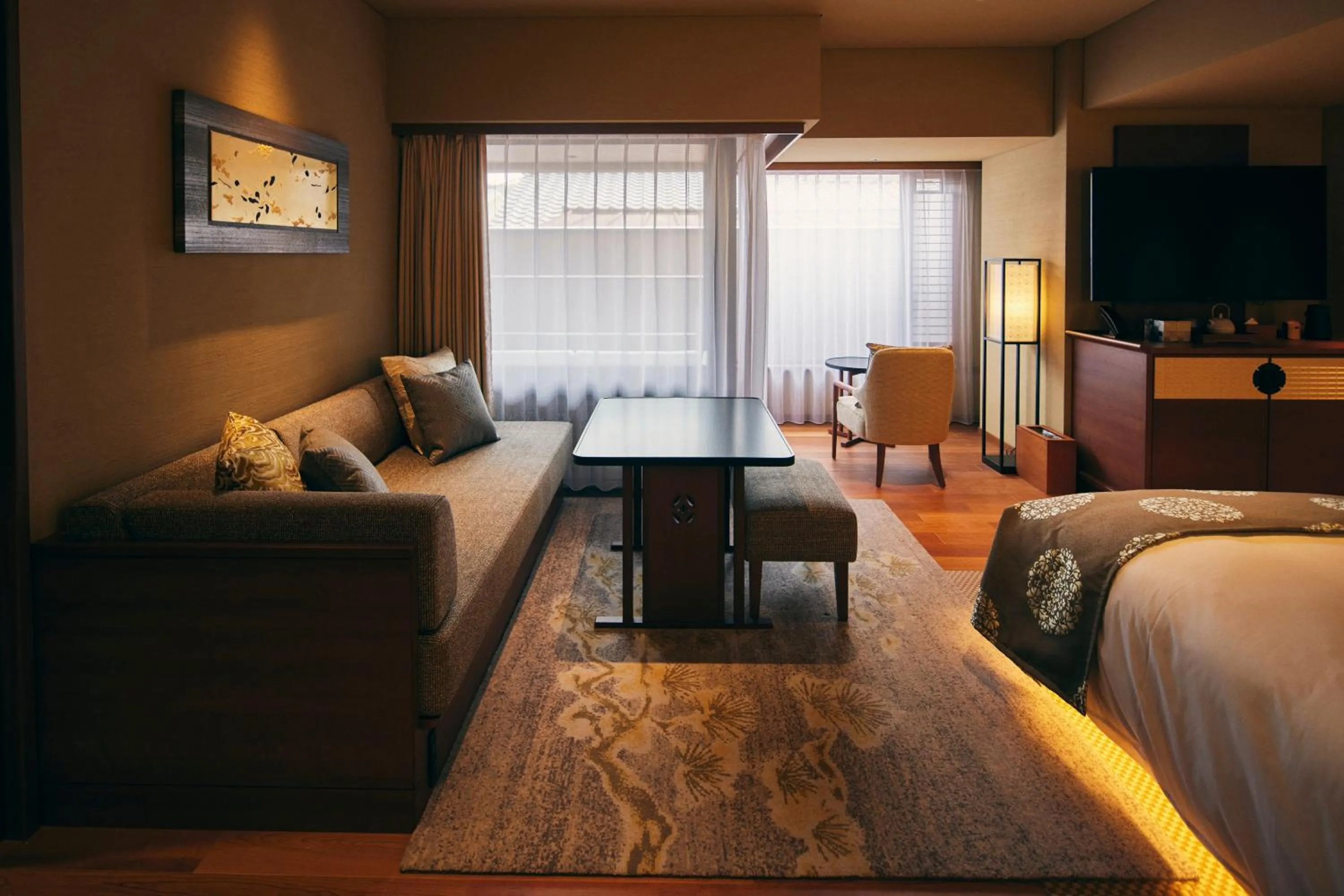 TV and multimedia, Bed in Sora Niwa Terrace Kyoto Bettei