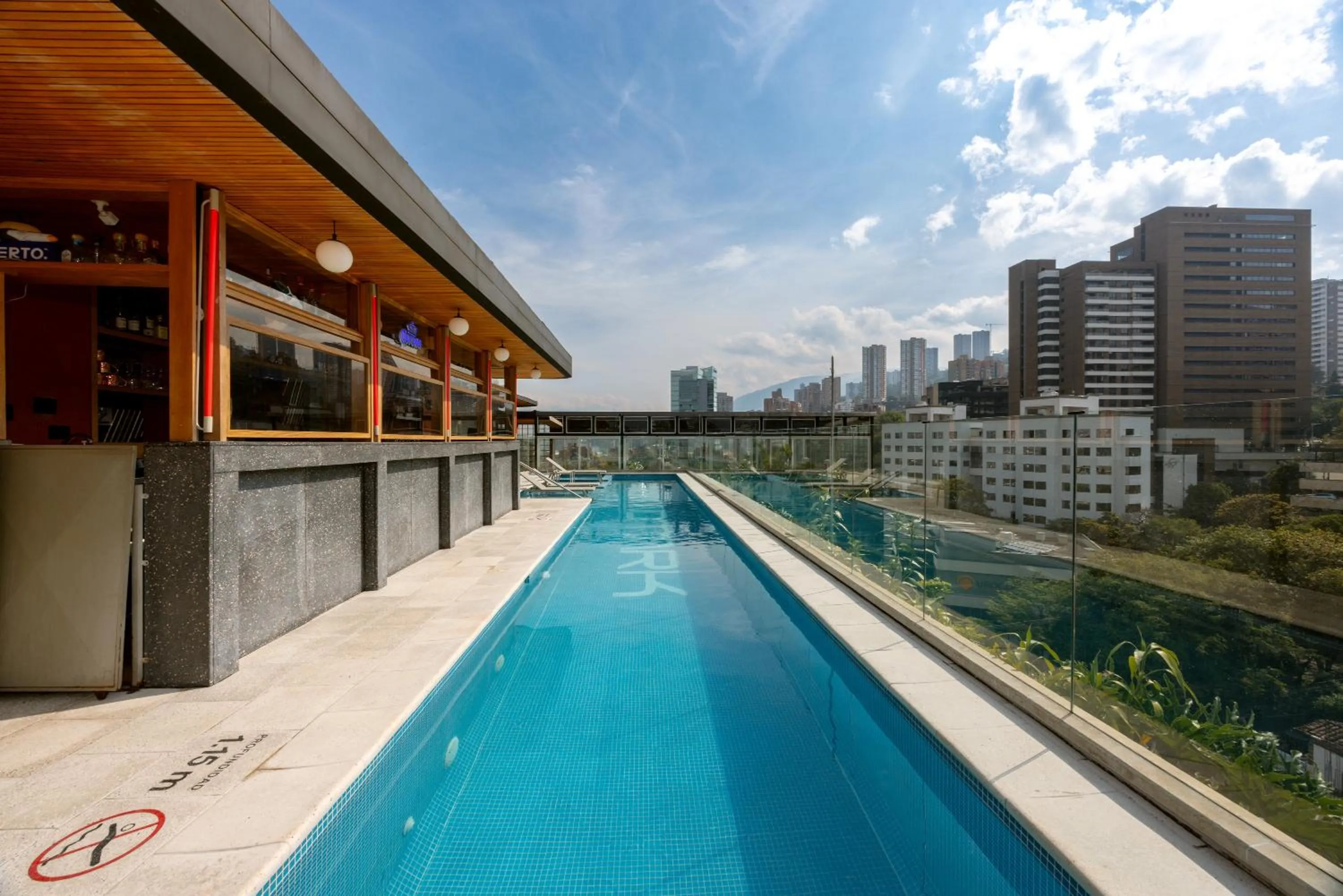 Pool view in Landmark Hotel