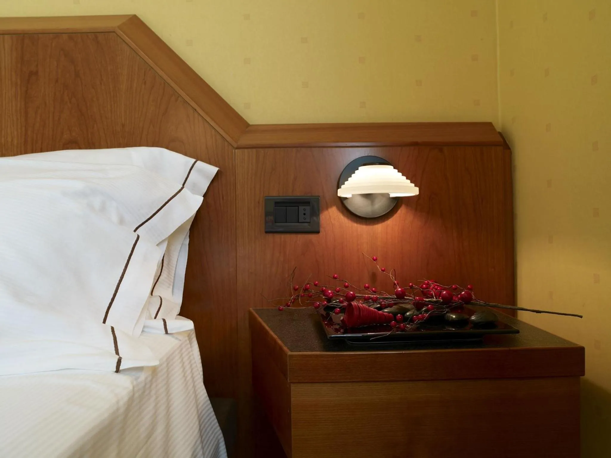 Decorative detail, Bed in Hotel Montini Linate Airport