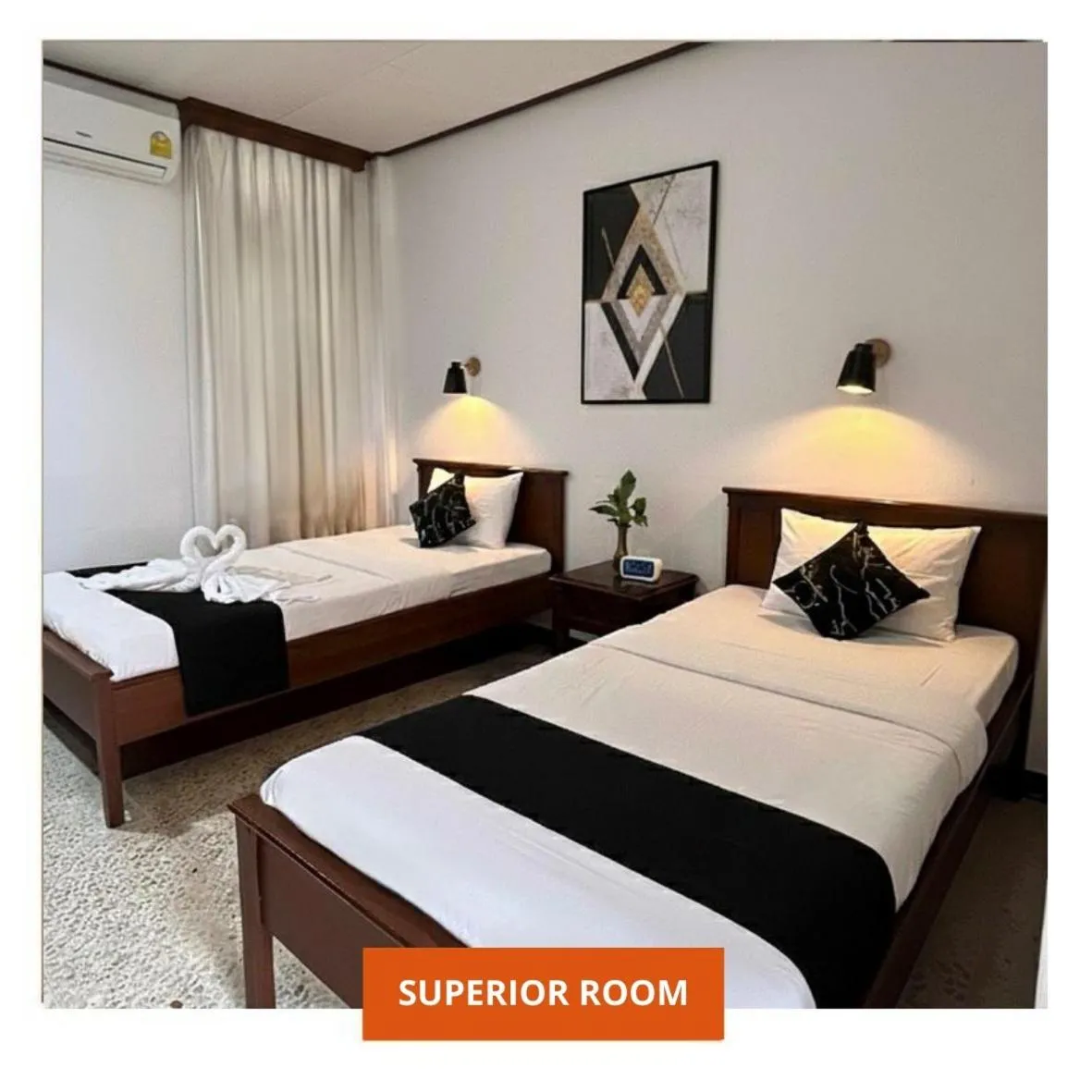 Bed in Wanitatama Hotel & Convention Hall
