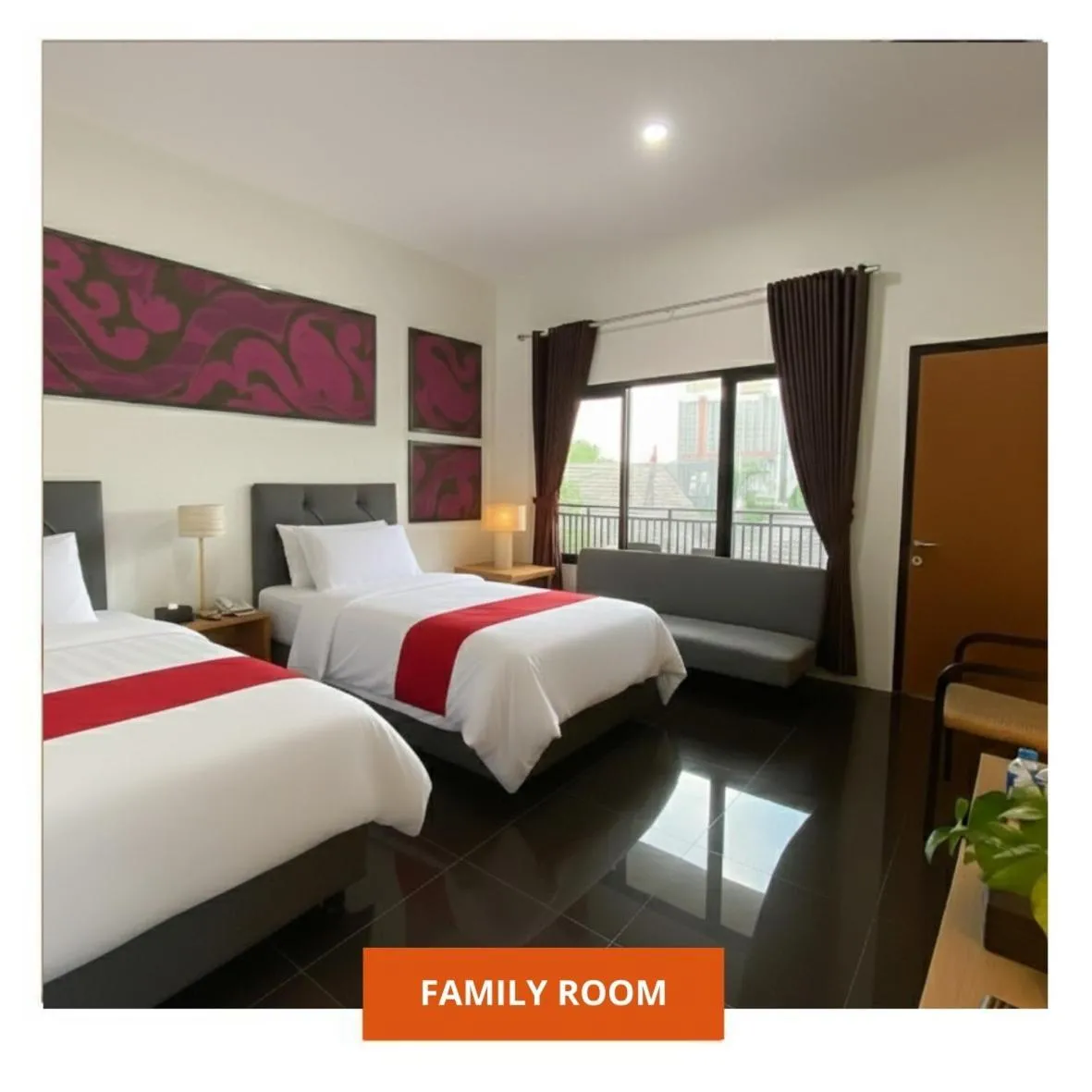 Bed in Wanitatama Hotel & Convention Hall