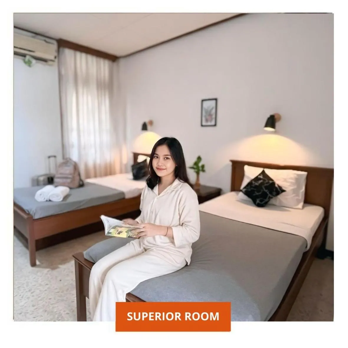 Bed in Wanitatama Hotel & Convention Hall