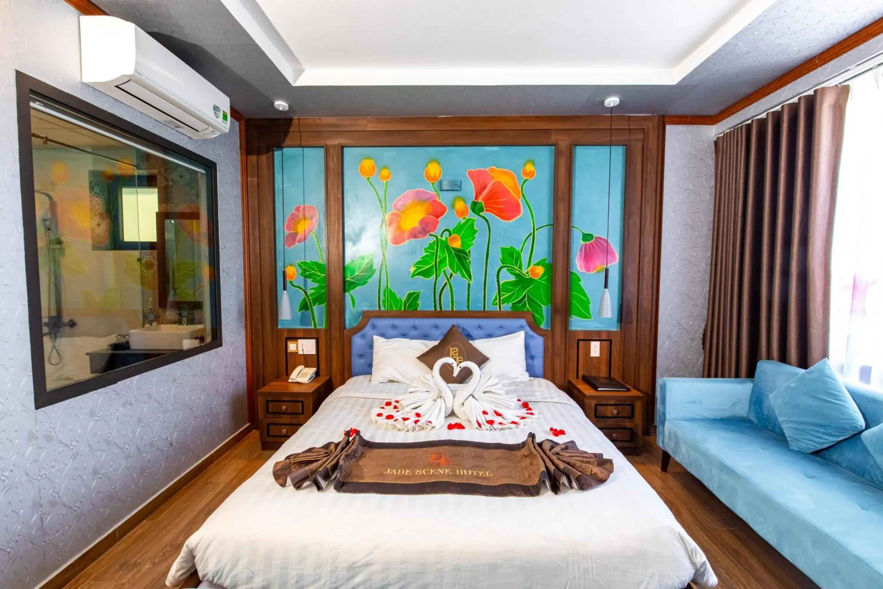 Bedroom, Bed in Jade Scene Hotel Bedroom, Bed in Jade Scene Hotel