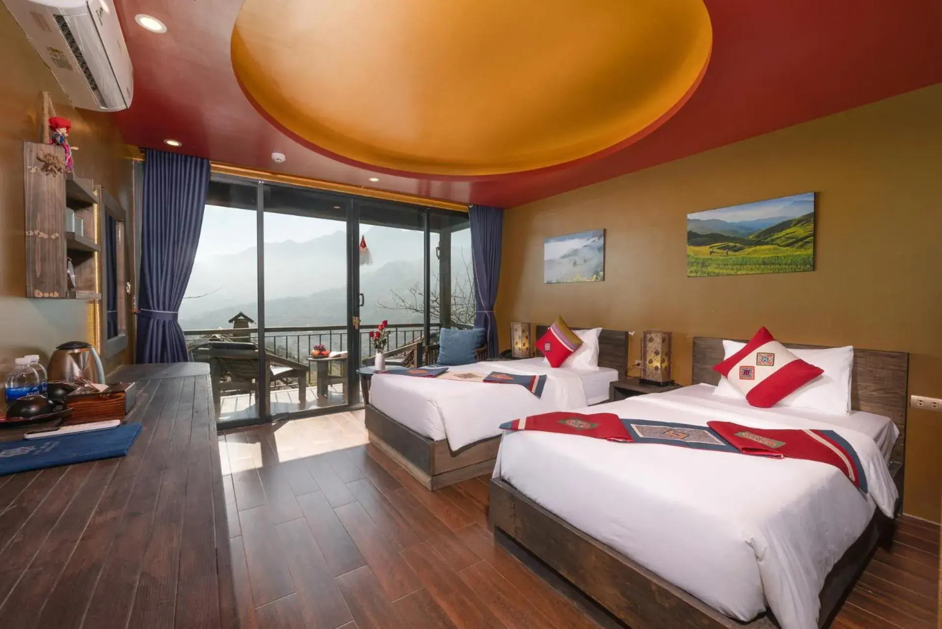 Bedroom, Bed in The Mong Village Resort & Spa Bedroom, Bed in The Mong Village Resort & Spa