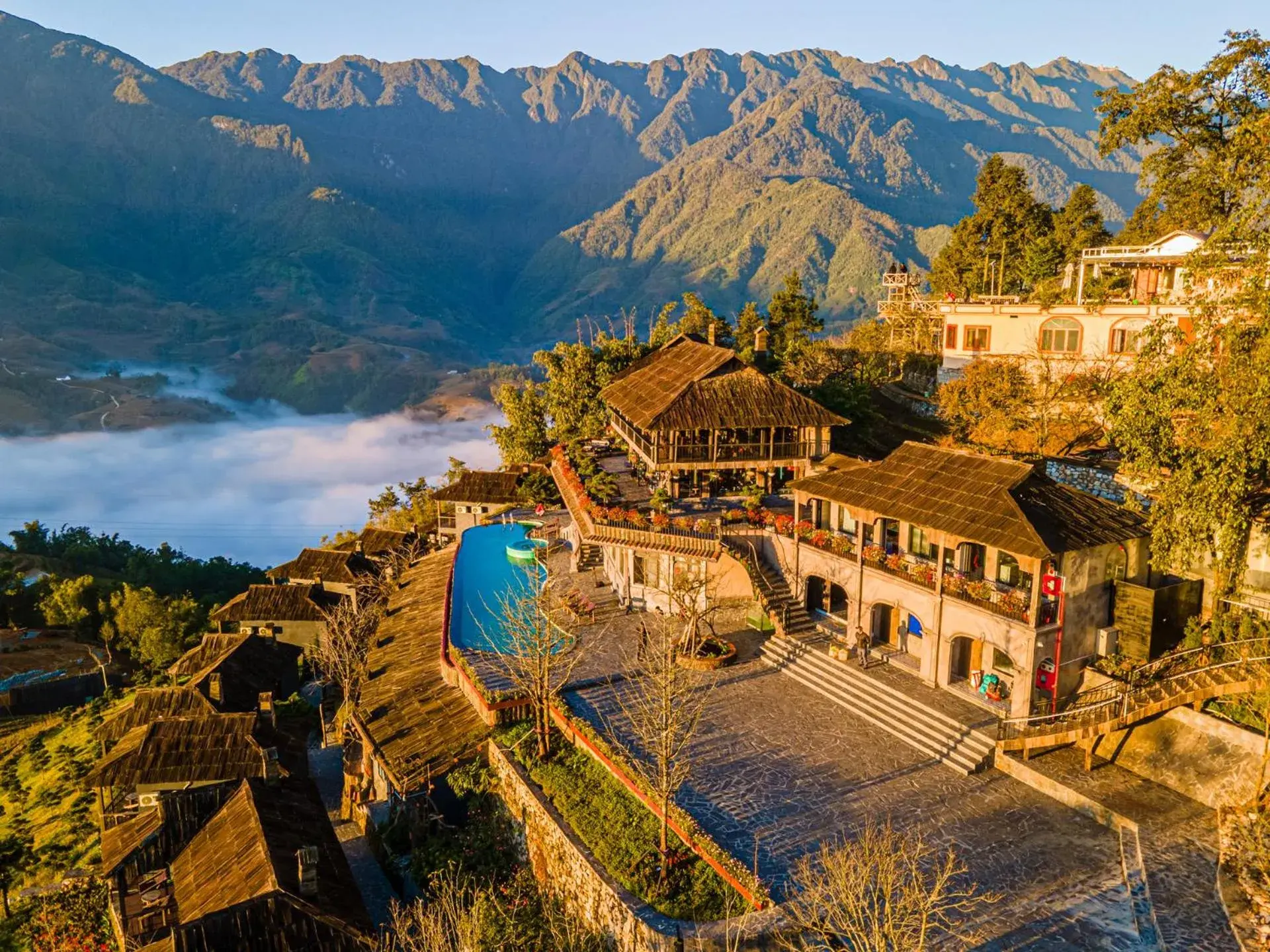 Bird's eye view in The Mong Village Resort & Spa Bird's eye view in The Mong Village Resort & Spa