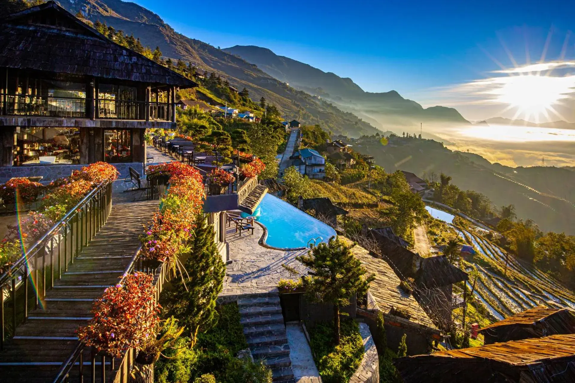 Bird's eye view in The Mong Village Resort & Spa Bird's eye view in The Mong Village Resort & Spa