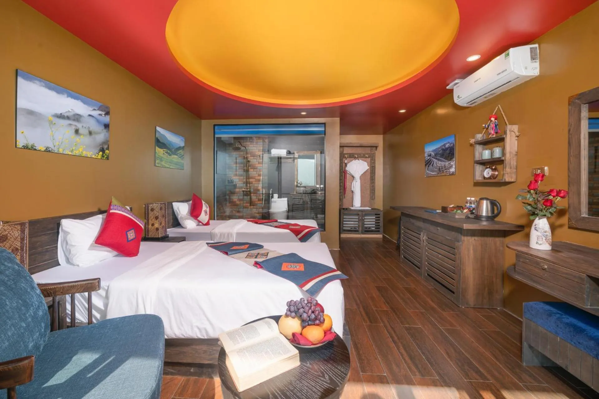 Bedroom, Bed in The Mong Village Resort & Spa