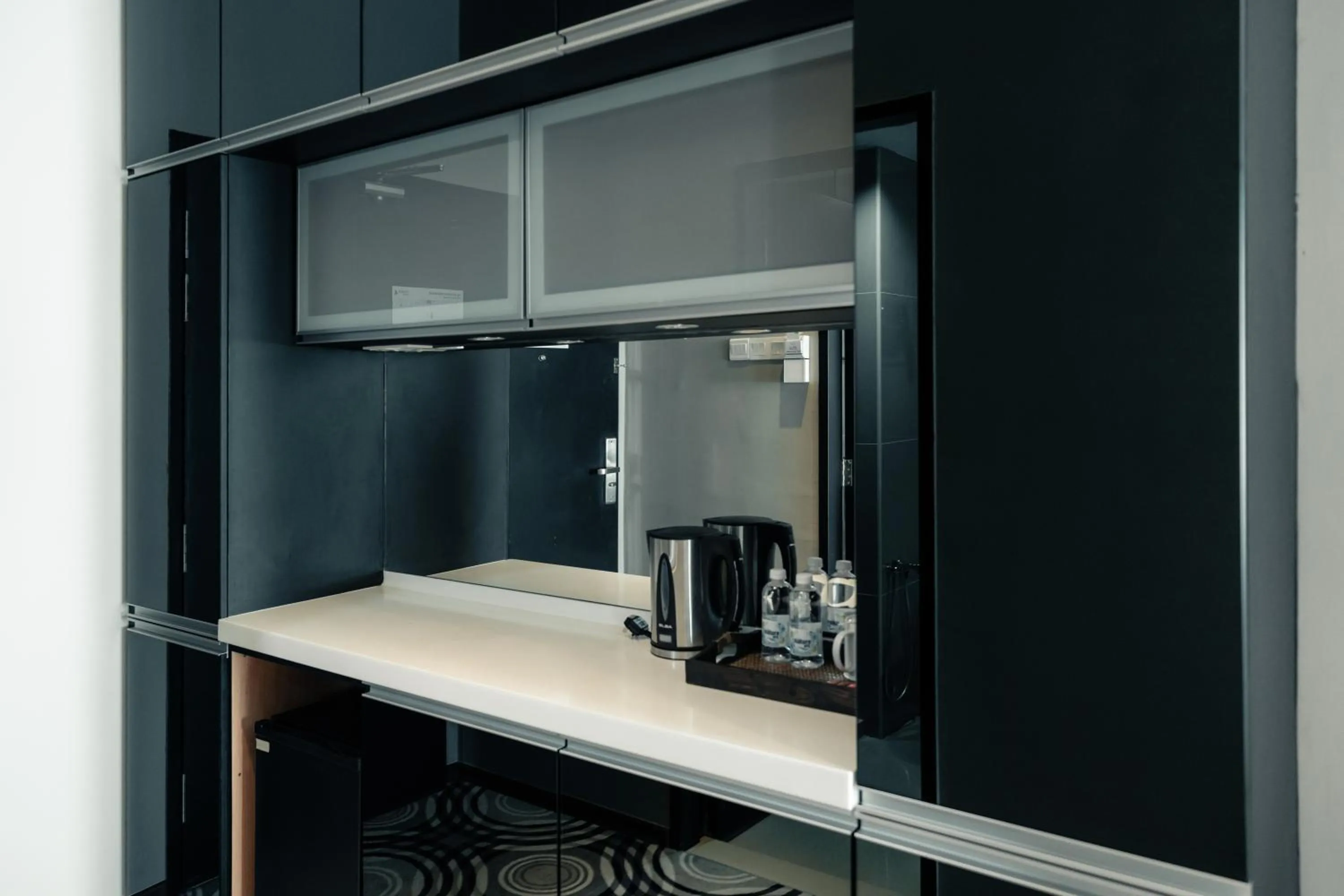 Kitchen or kitchenette in Le'venue Hotel